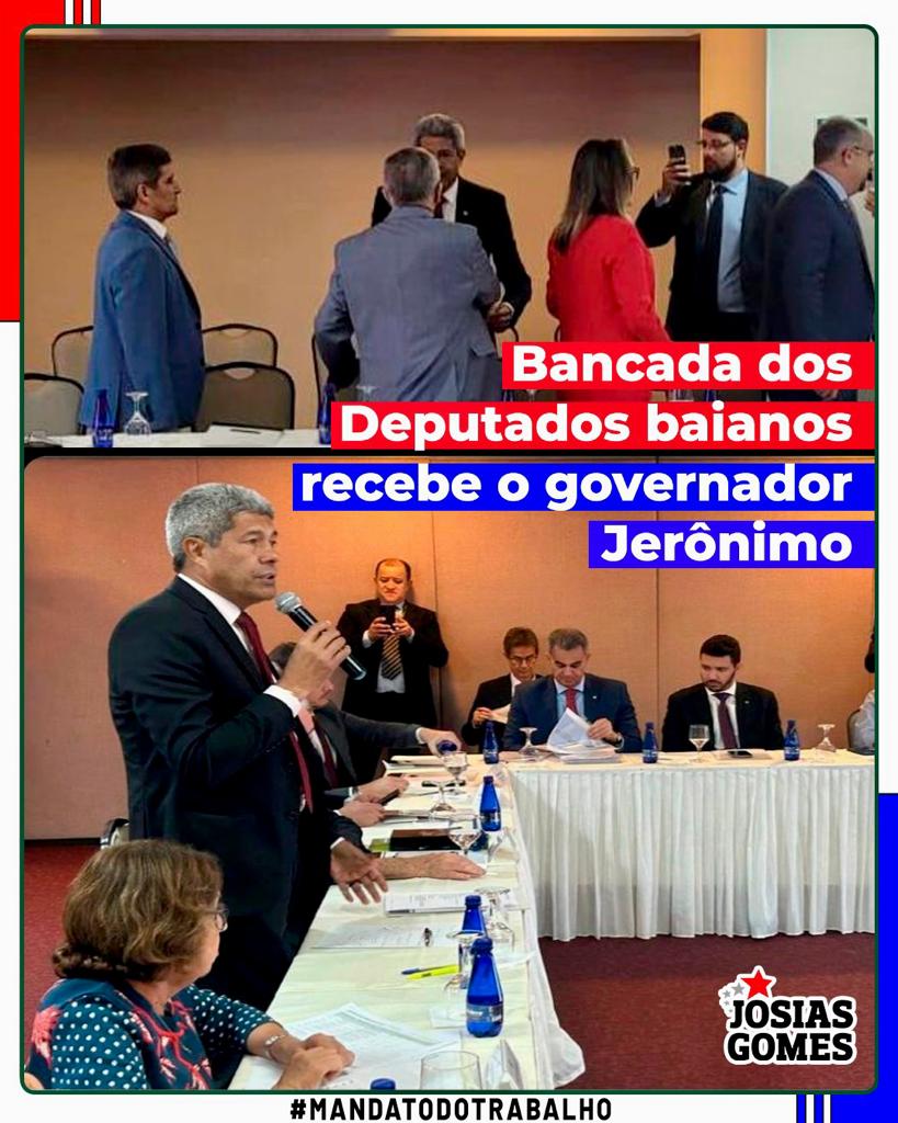 Jerônimo Realiza Agenda Em Brasília Com Parlamentares Baianos