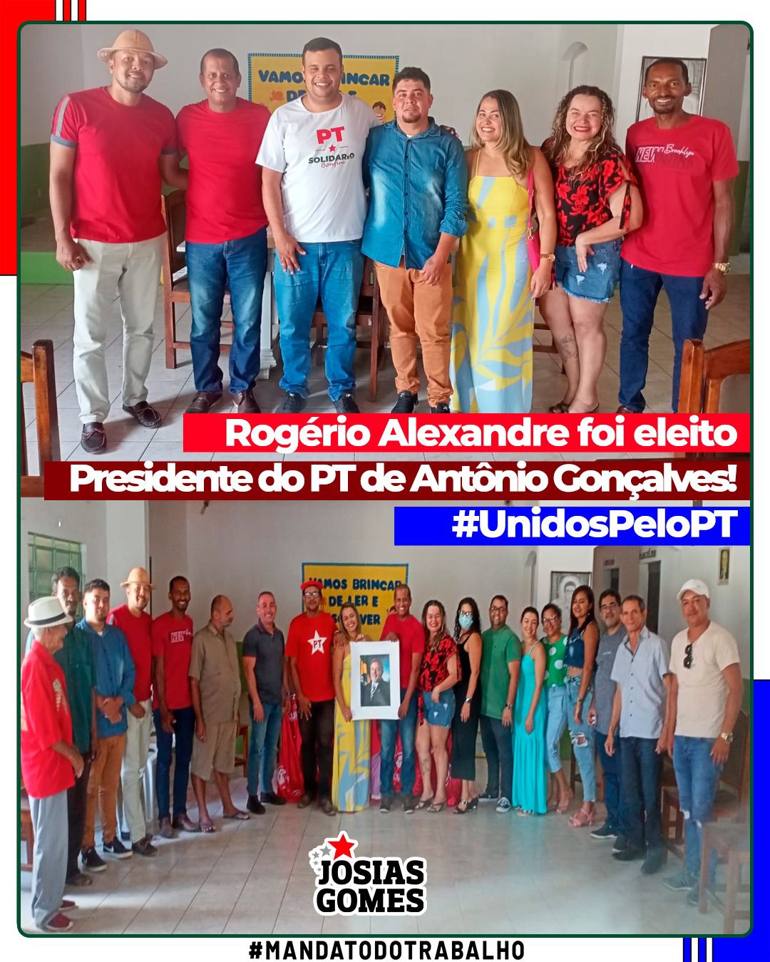 Professor Rogério Alexandre é Eleito Presidente Do Diretório Municipal Do PT De Antônio Gonçalves