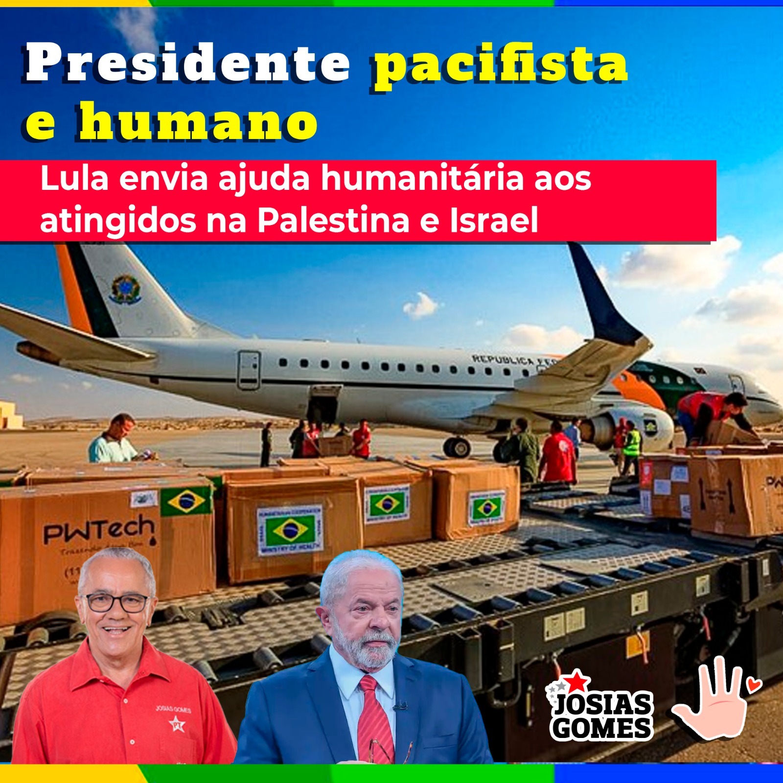 Governo Lula Envia Ajuda Humanitária Aos Atingidos Do Conflito Palestina E Israel