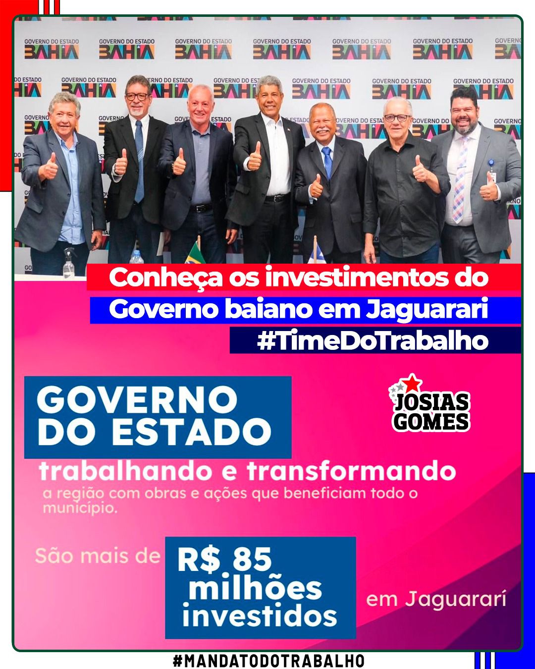 Conheça Os Investimentos Do Governo Baiano Em Jaguarari #TimeDoTrabalho