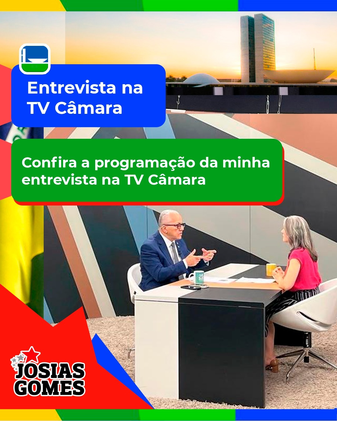 Josias Gomes No Programa Palavra Aberta Da TV Câmara