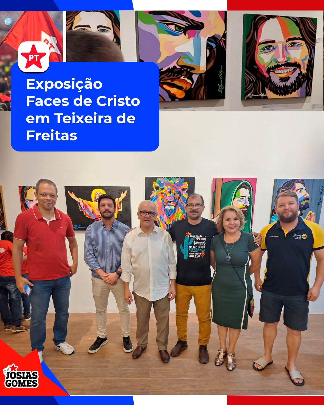 Noite Sensacional Em Teixeira De Freitas: Exposição “Faces De Cristo”