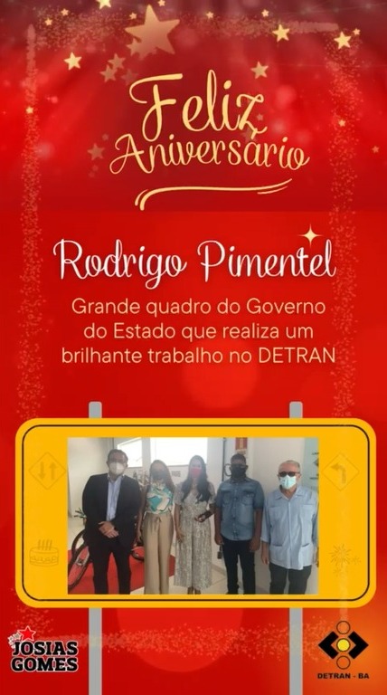 Parabéns, Rodrigo Pimentel!