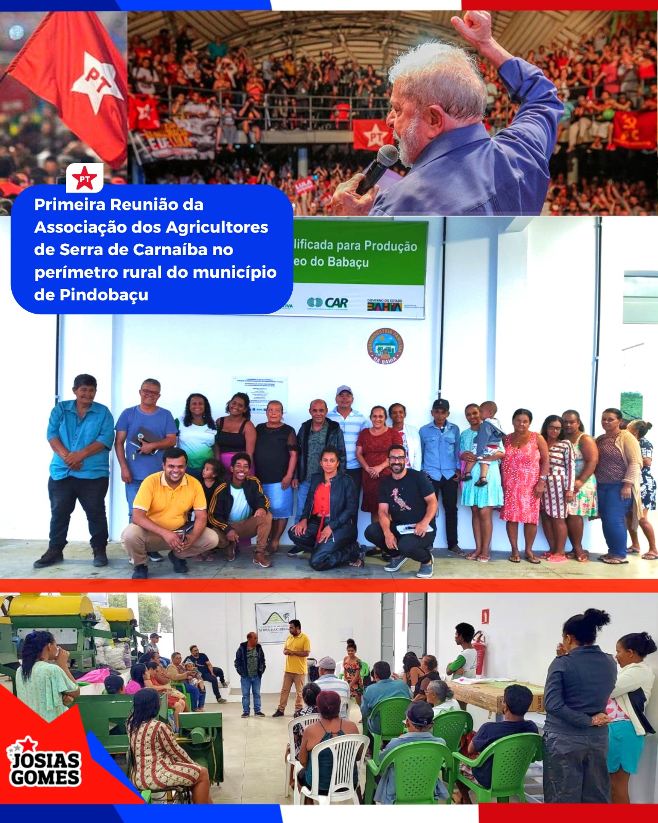 Mandato Do Trabalho: Primeira Reunião Da Associação Dos Agricultores De Serra De Carnaíba