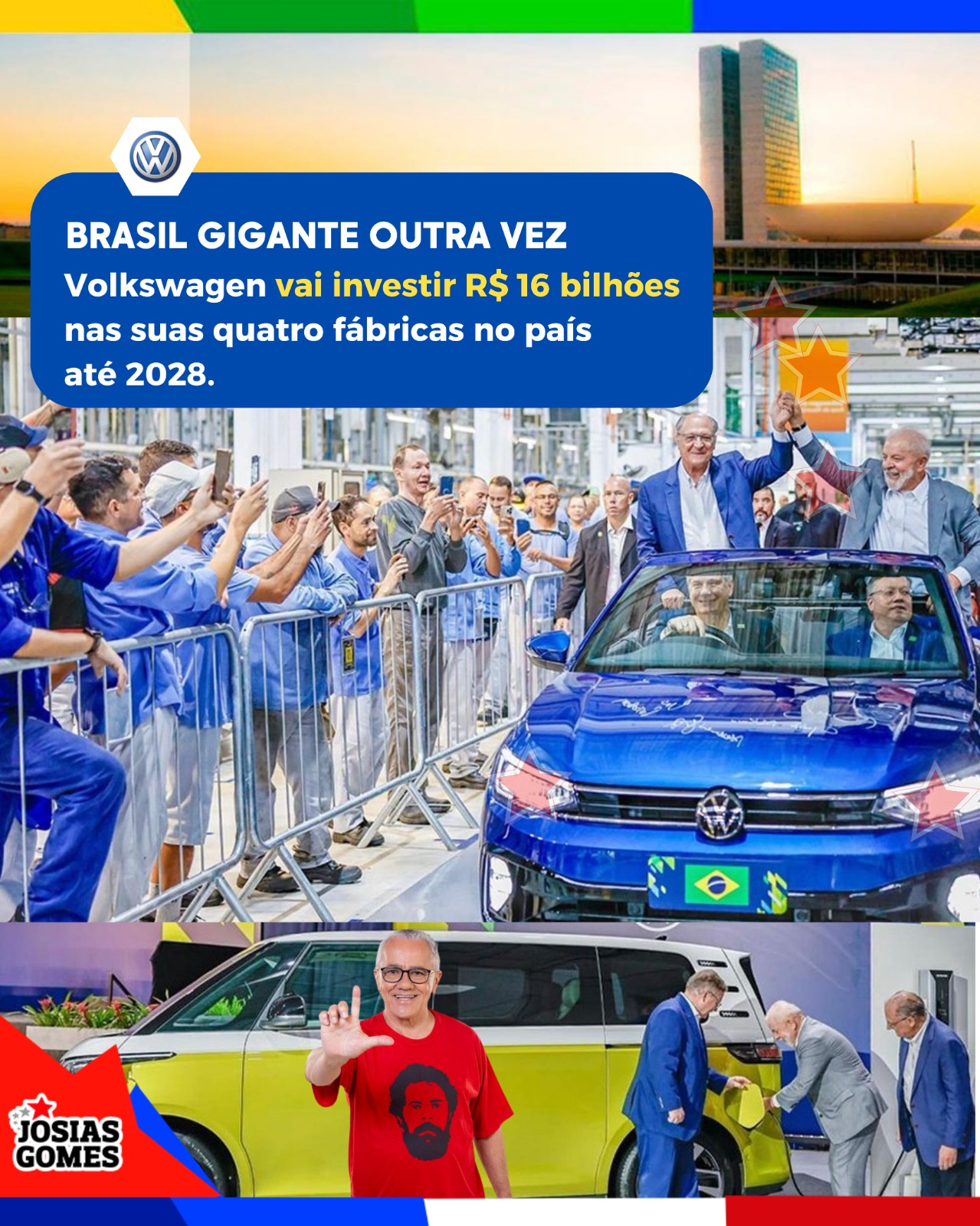 Efeito Lula: Volkswagen Investirá R$ 16 Bilhões No Brasil