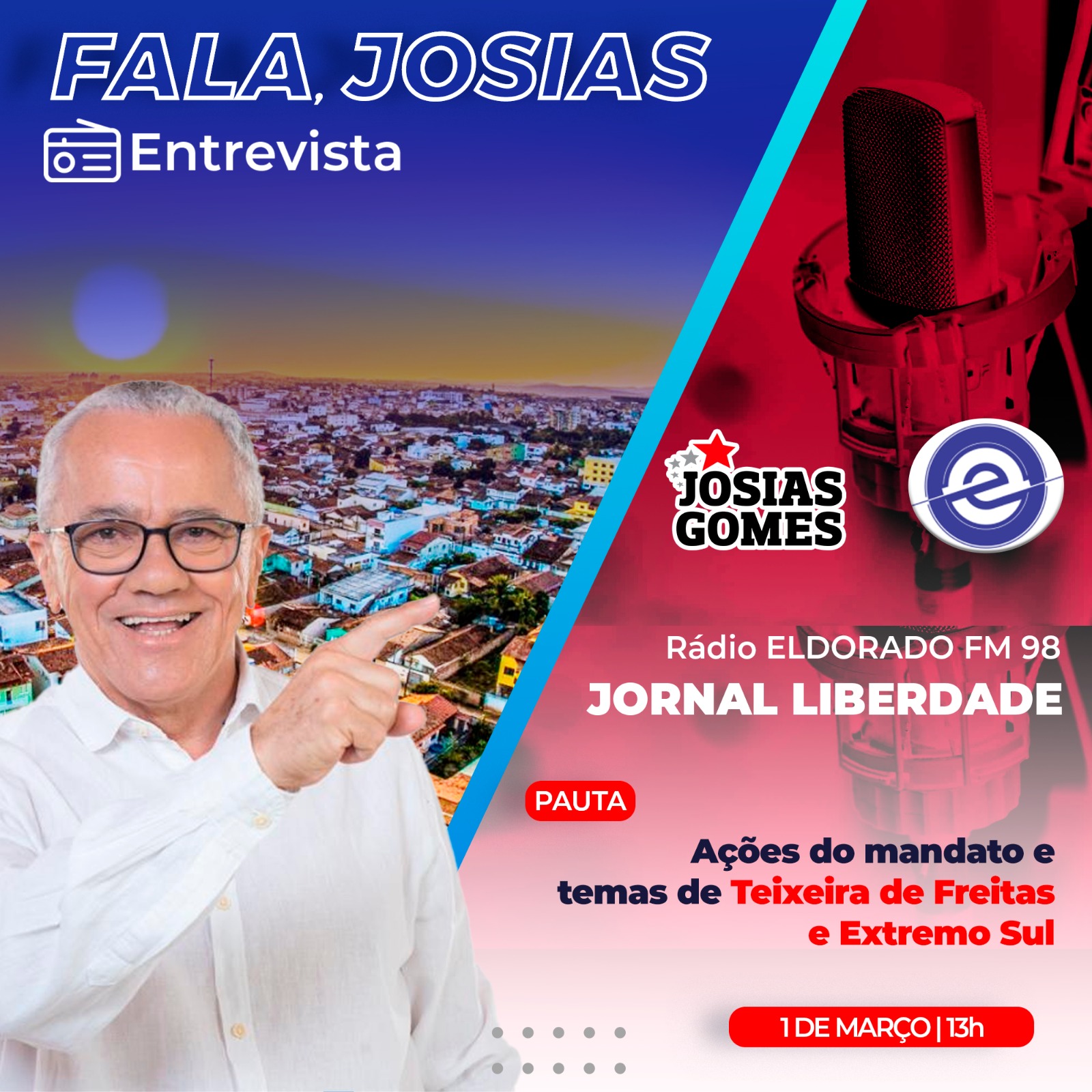Entrevista Na Rádio Eldorado De Teixeira De Freitas!