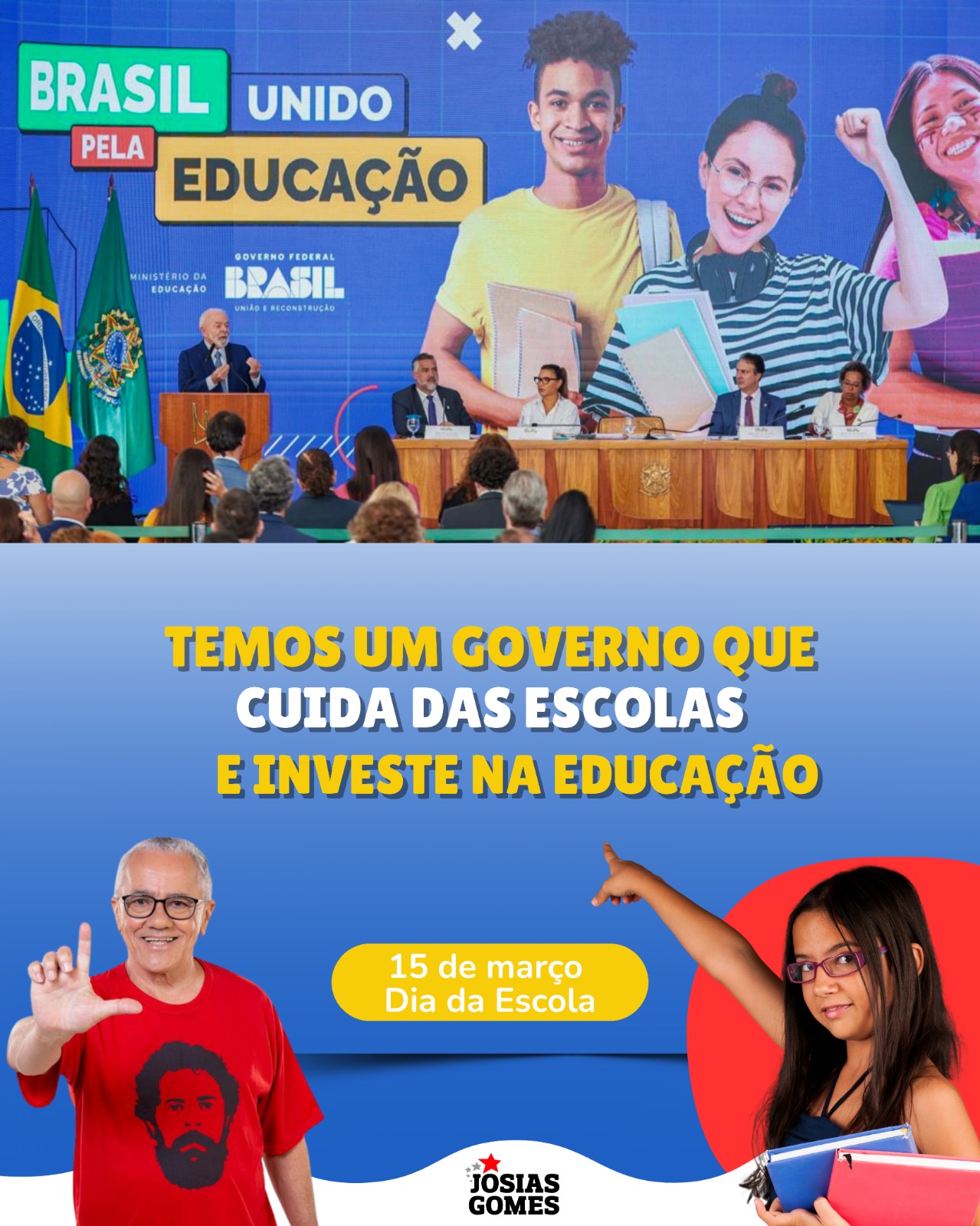 15 De Março – Dia Da Escola! É O Brasil Unido Pela Educação