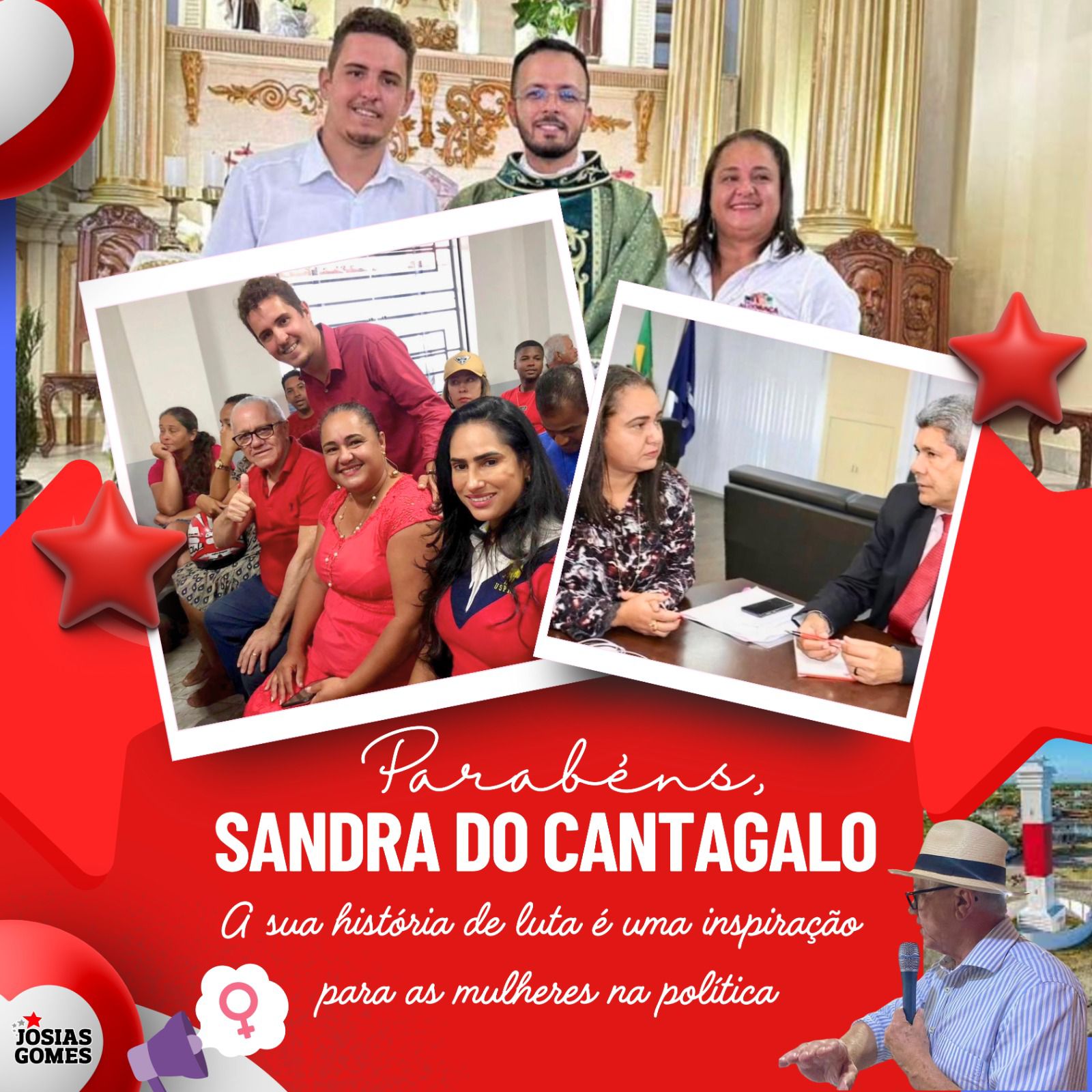 Parabéns, Companheira Sandra Do Cantagalo