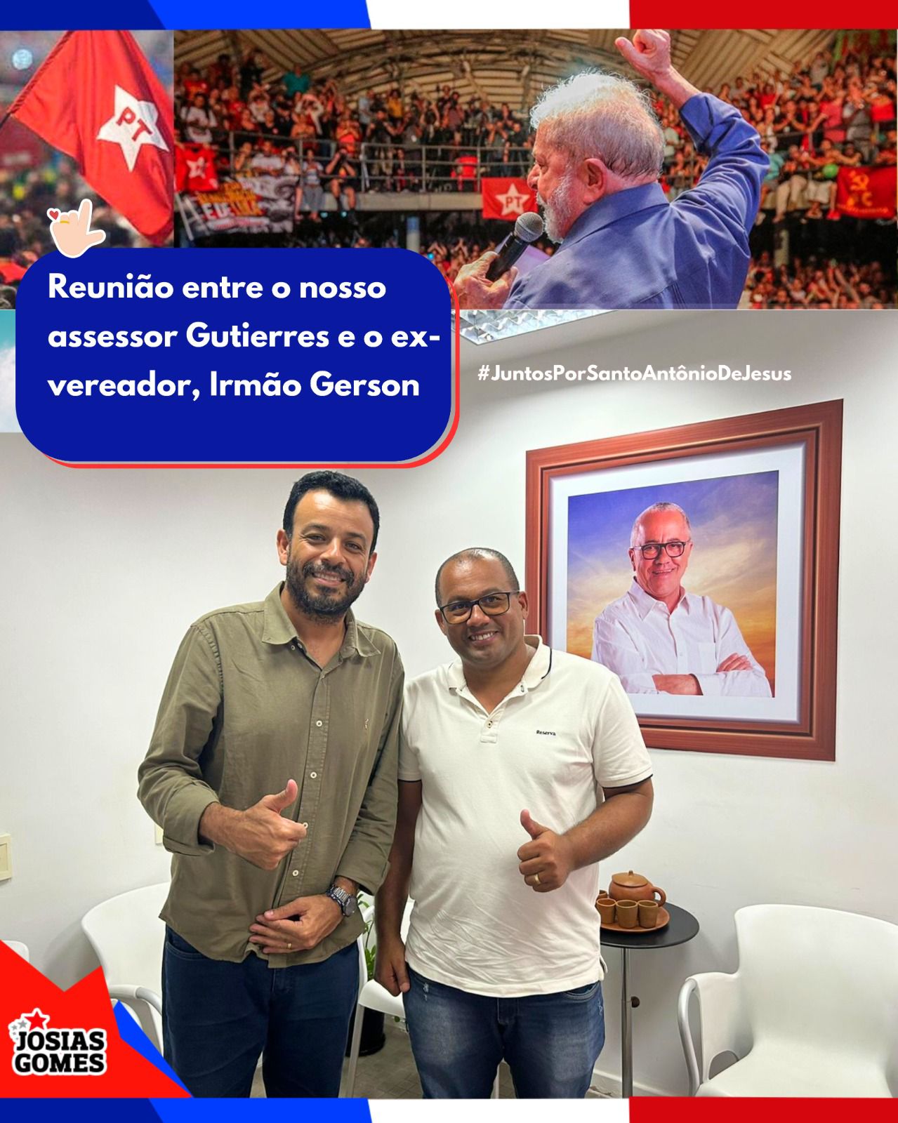 Mandato Do Trabalho Recebe O Ex-vereador De Santo Antônio De Jesus, Irmão Gerson