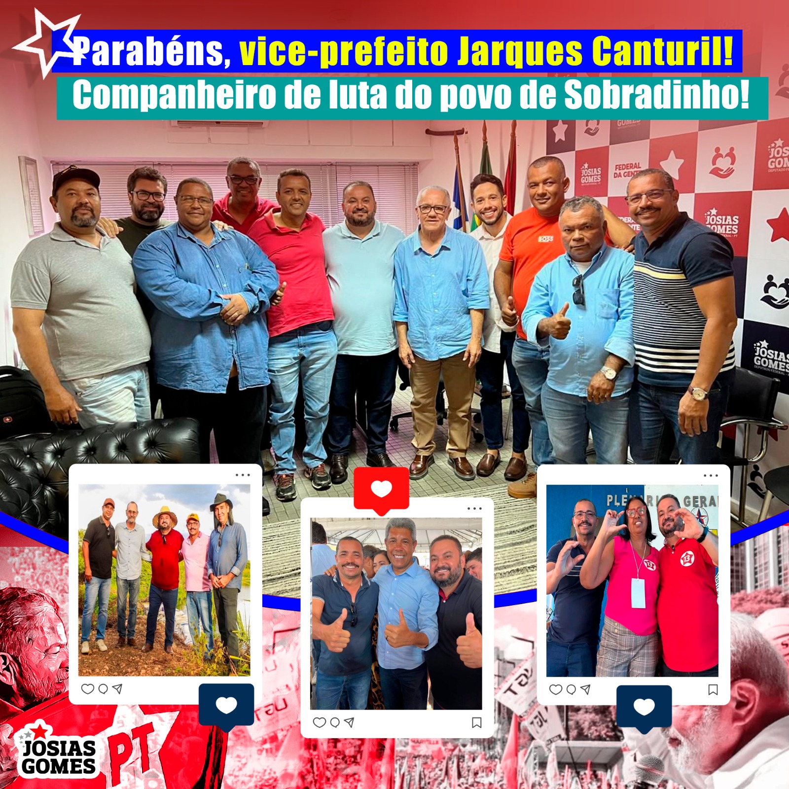 Parabéns, Companheiro E Vice-prefeito Jarques Canturil!