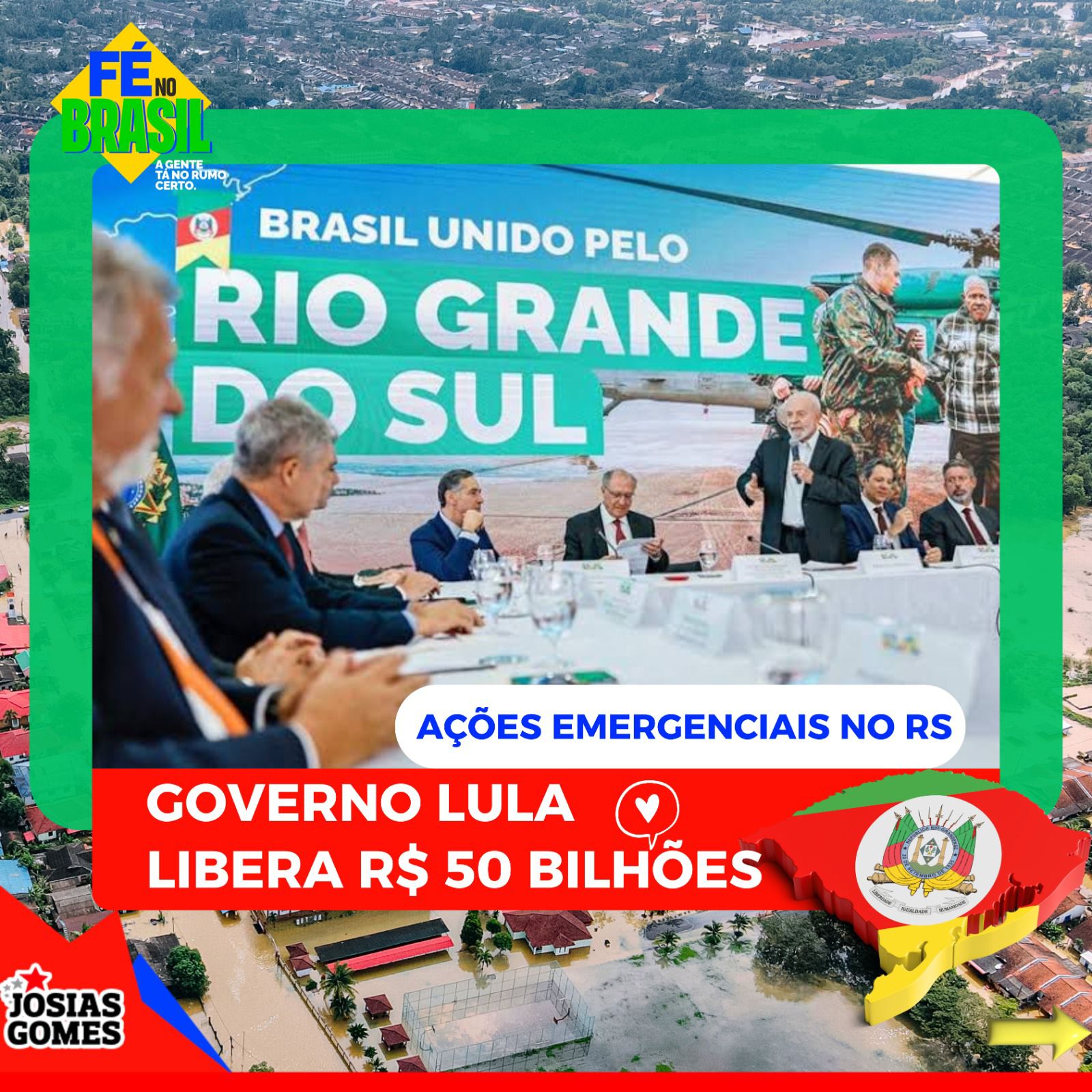 Governo Presente: Lula Autoriza Mais R$ 50 Bilhões Para Socorrer O Rio Grande Do Sul