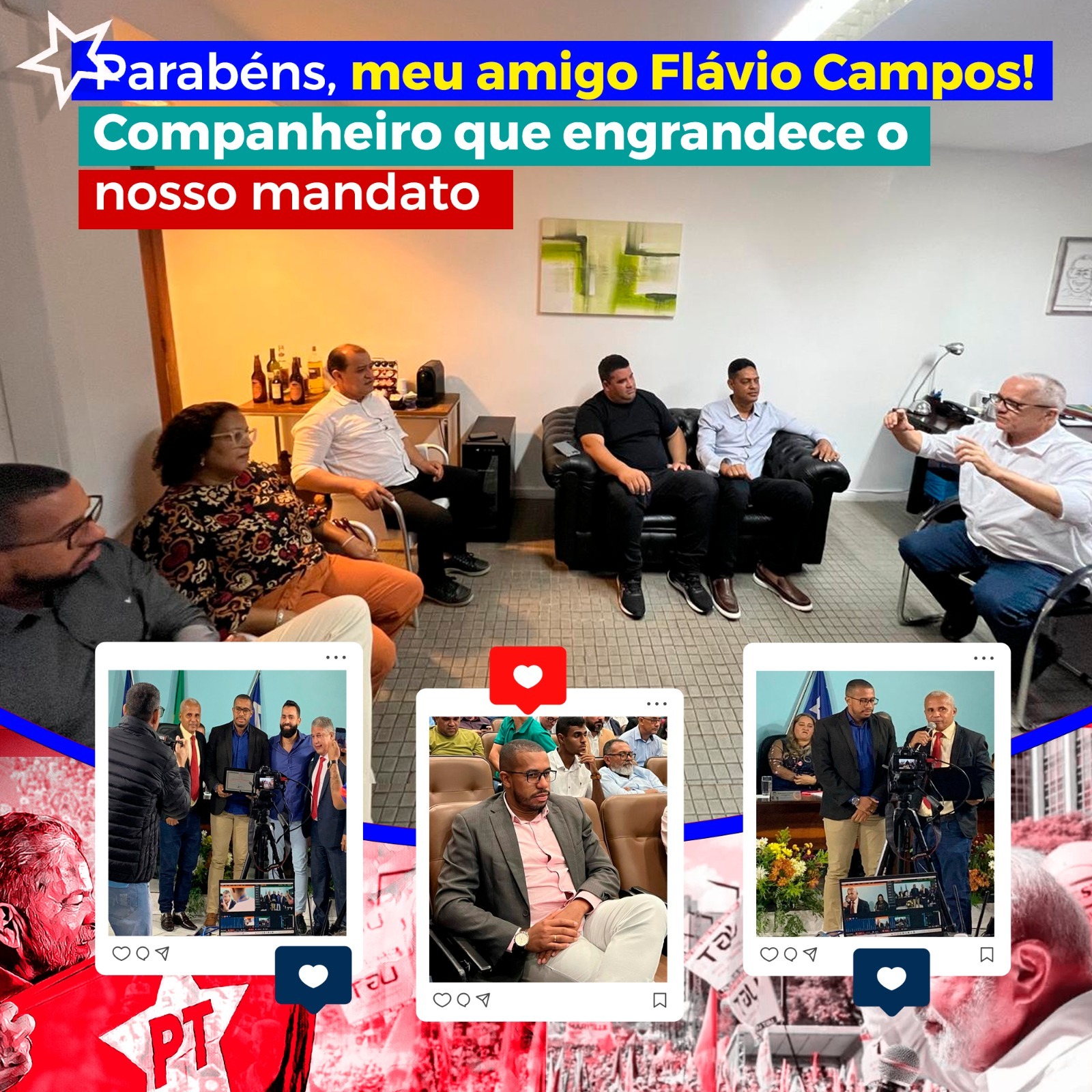 Parabéns, Meu Amigo E Companheiro Flávio Campos.