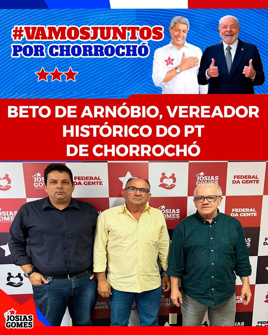 Parceria De Sucesso: Beto De Arnóbio é O Meu Pré-candidato A Vereador Em Chorrochó