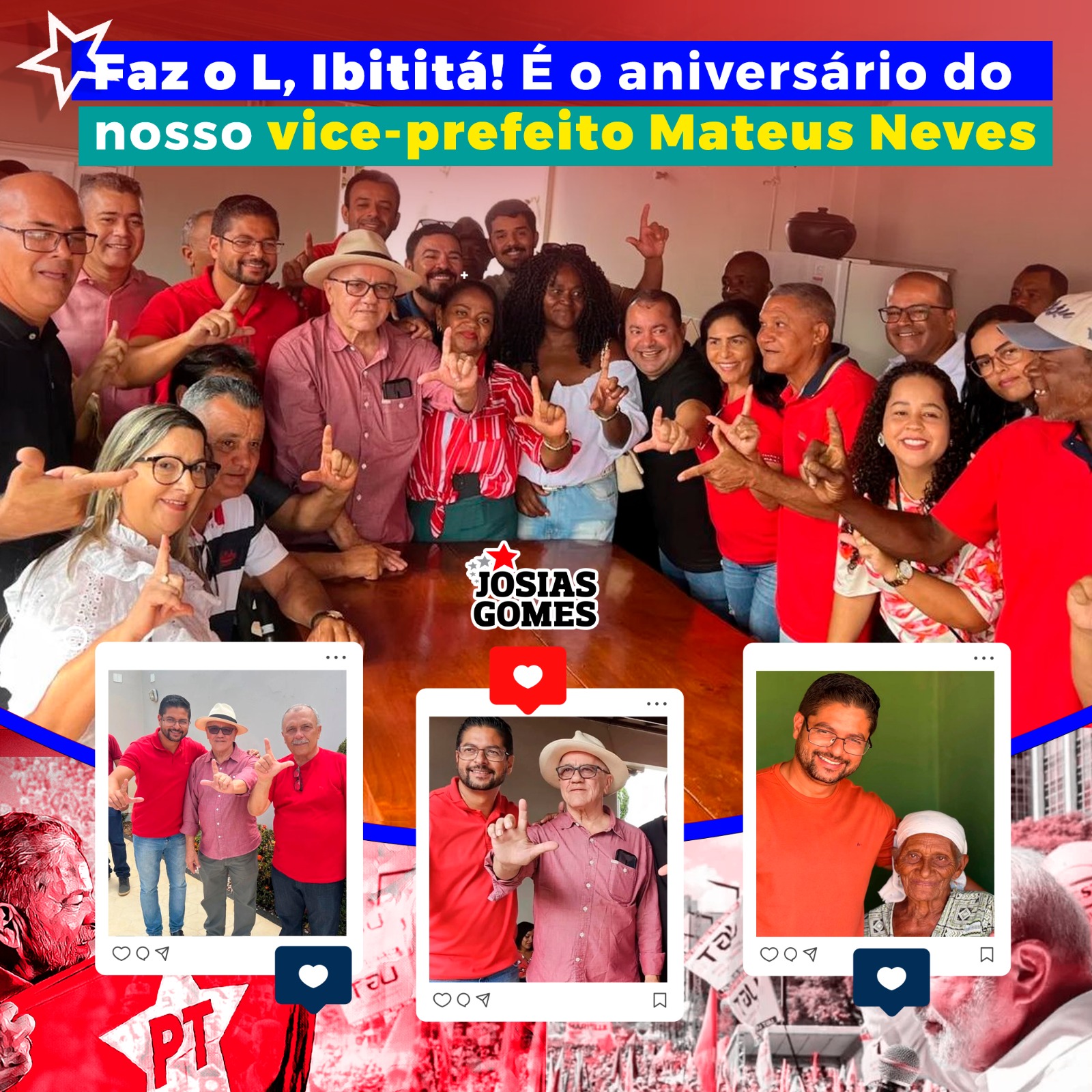Parabéns, Companheiro E Vice-prefeito Mateus Neves!