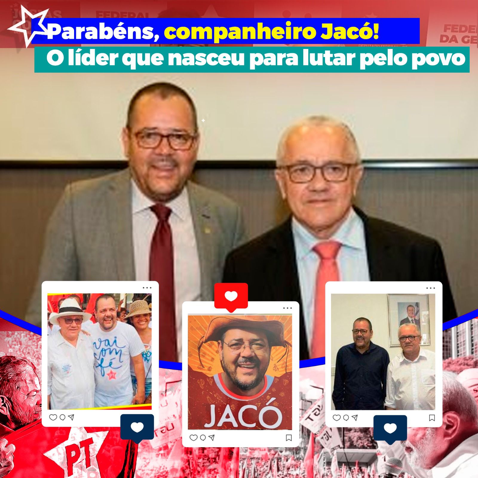 Parabéns, Jacó De Todas As Lutas!