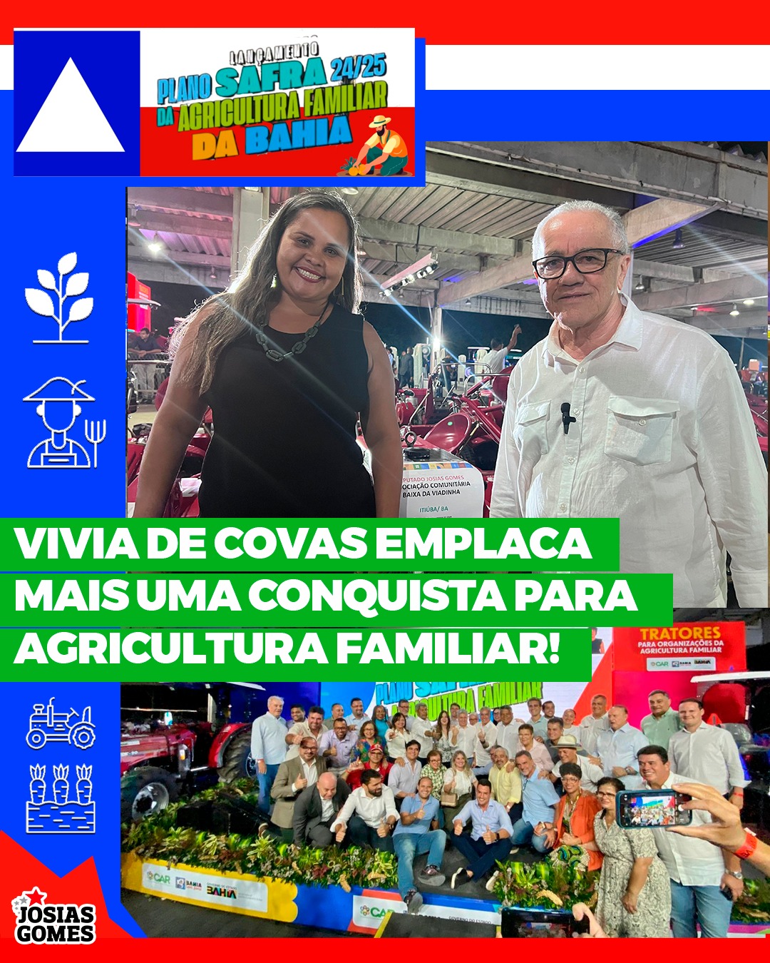 Josias Gomes E Vivia De Covas, Juntos Pelos Desenvolvimento Rural De Itiúba!