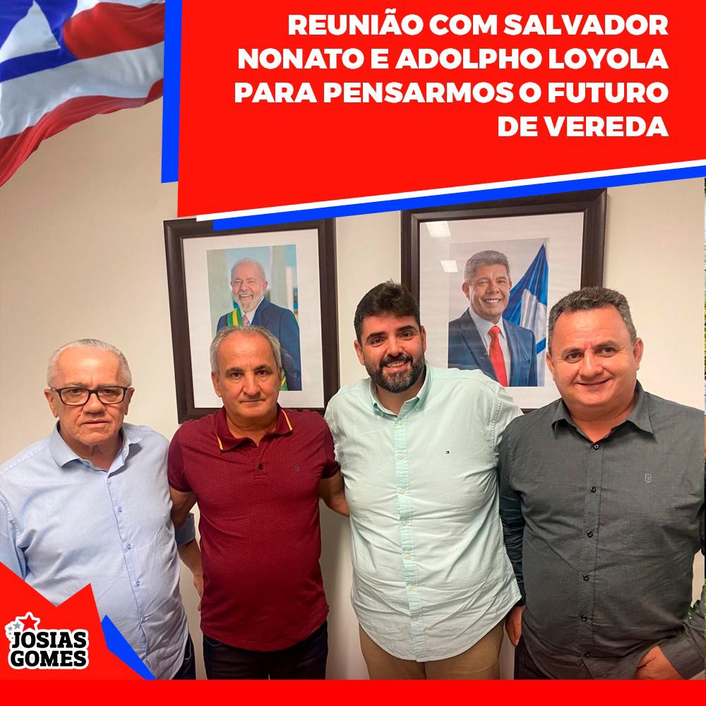 Reunião Com Salvador Nonato E Adolpho Loyola, Juntos Por Vereda