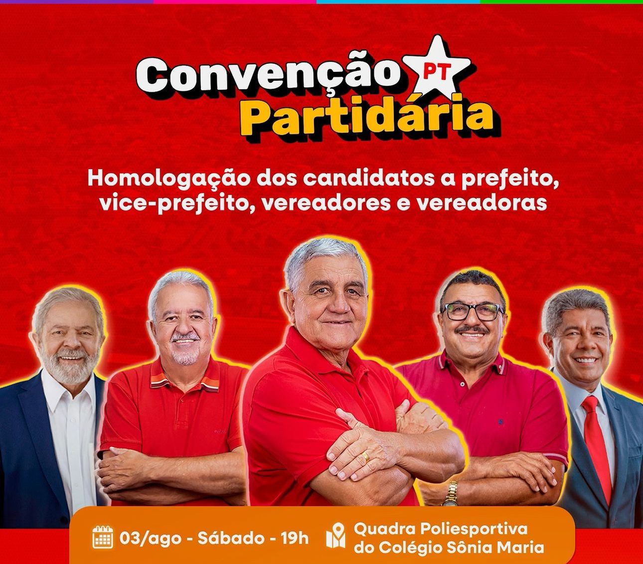 Convenção Partidária De Queimadas: Serginho Prefeito E César Da Isoplacas Vice