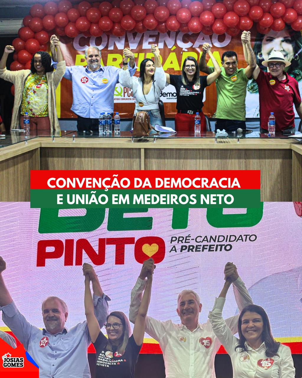 Convenção Partidária Em Medeiros Neto Celebra A Democracia Com Cida Boiadeiro Como Vice Na Chapa De Beto Pinto