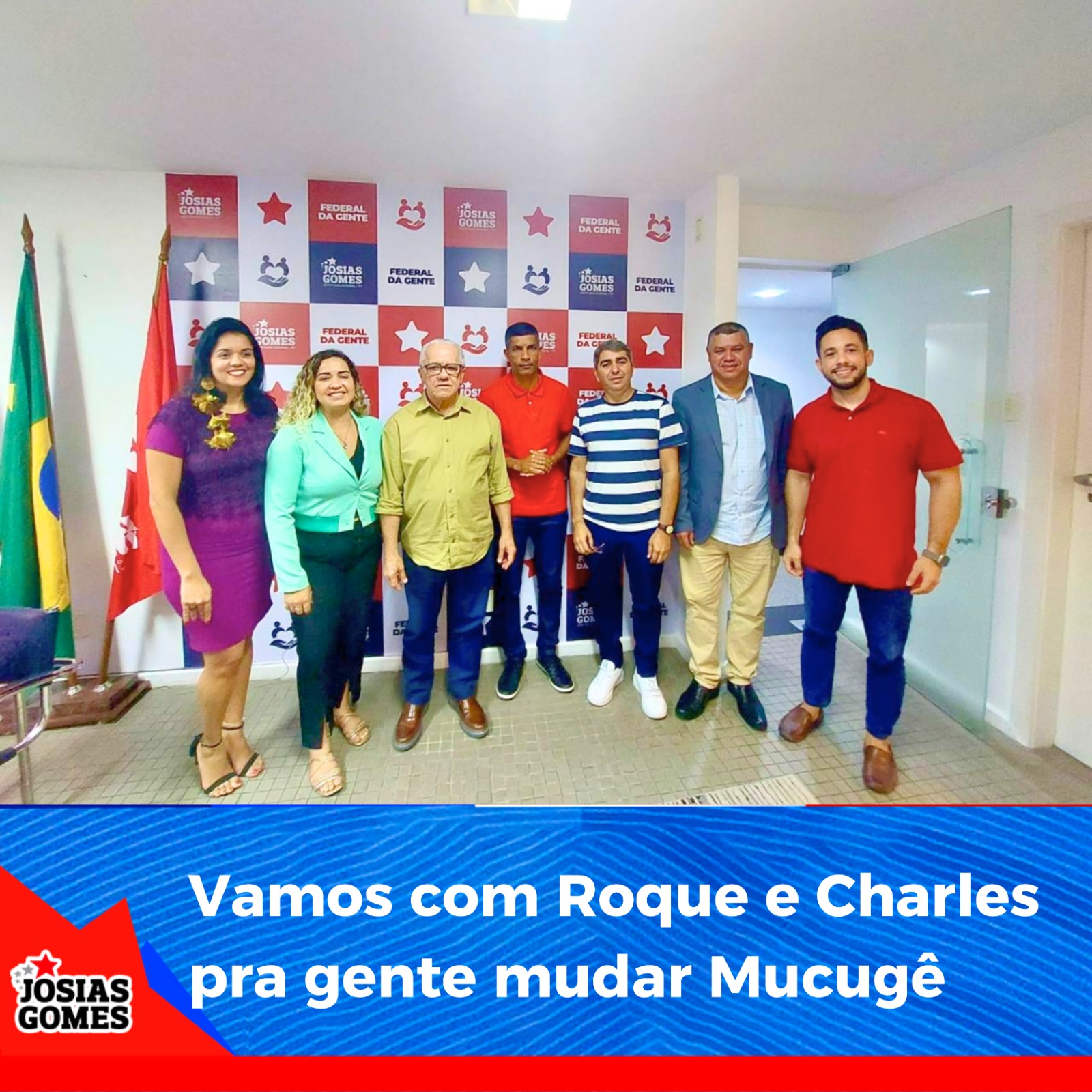 “O Povo Pediu E Ele Voltou, é Com Ele Que Eu Vou.” Vamos Juntos Com Roque