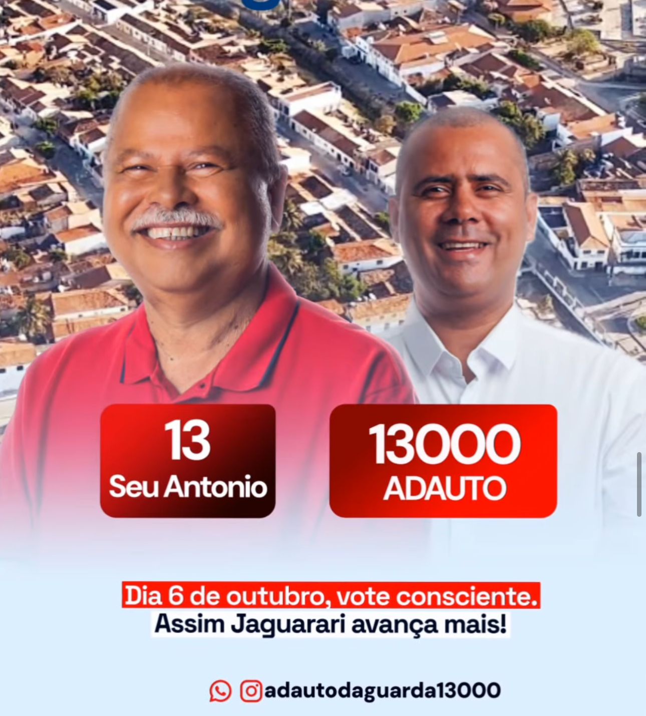 Vote Adauto Guarda 13000, O Vereador Do Time De Lula