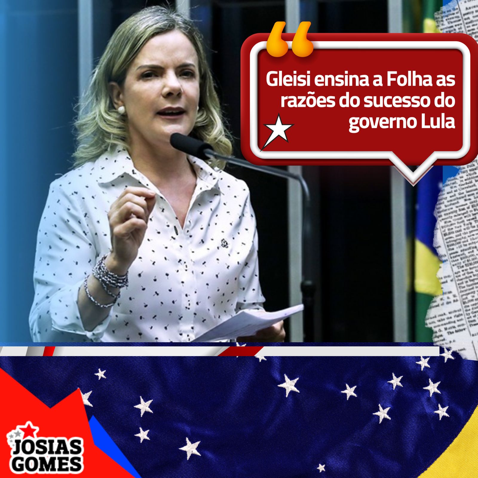 Gleisi Hoffmann Explica O Sucesso Do Governo Lula Ao Colunista Da Folha