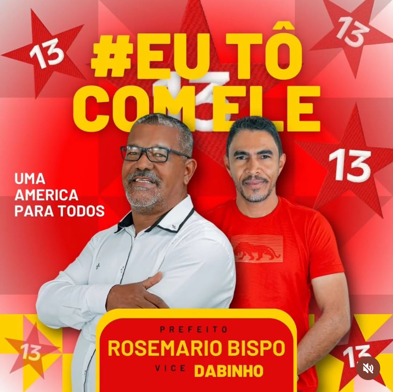 América Dourada Vota 13! Rosemário Bispo Prefeito