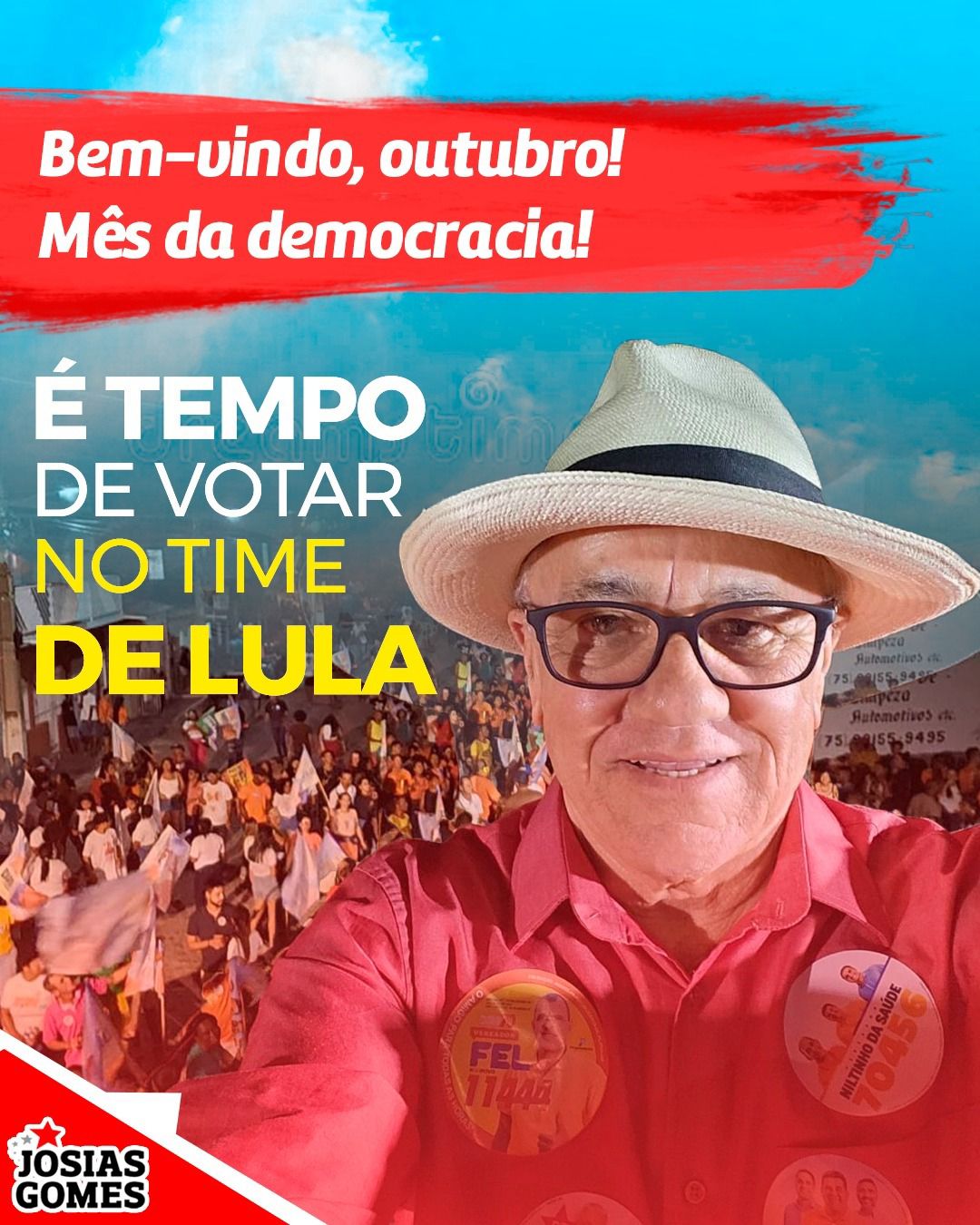 Bem-vindo, Outubro! Mês De Votar No Time De Lula