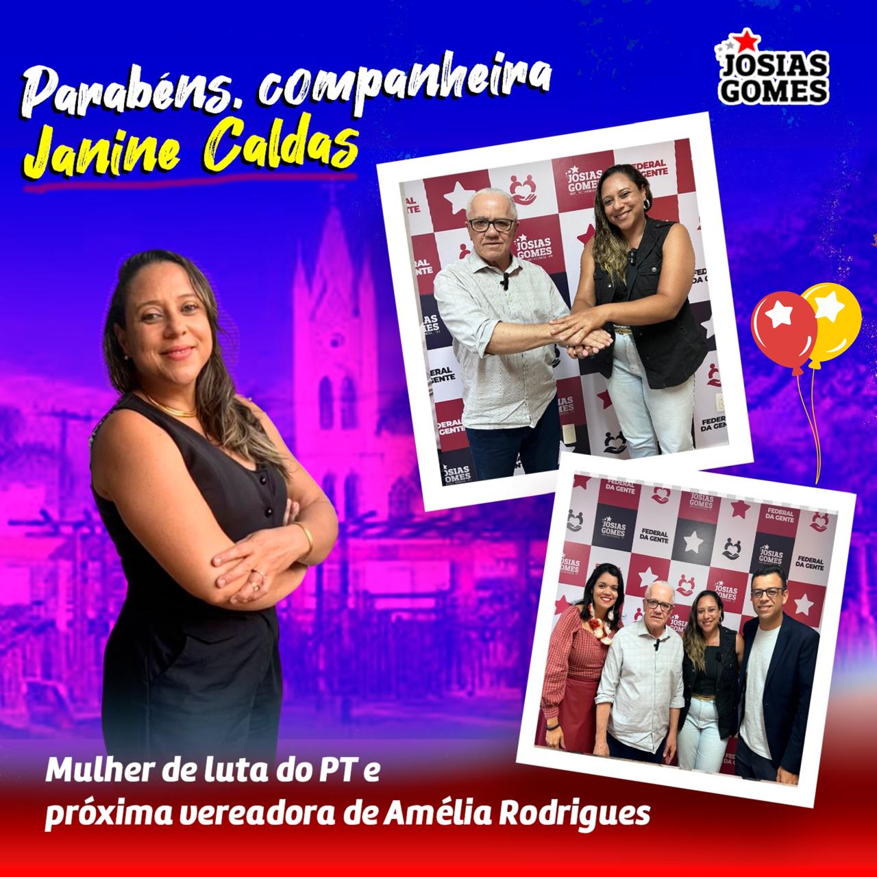 Parabéns, Janine Caldas!