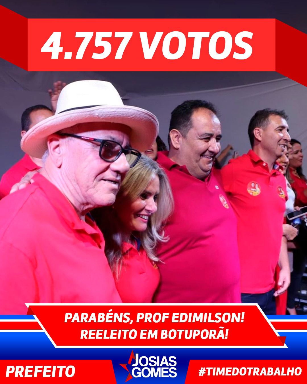 O Professor Ganhou! Edmilson Prefeito De Botuporã, É 13!