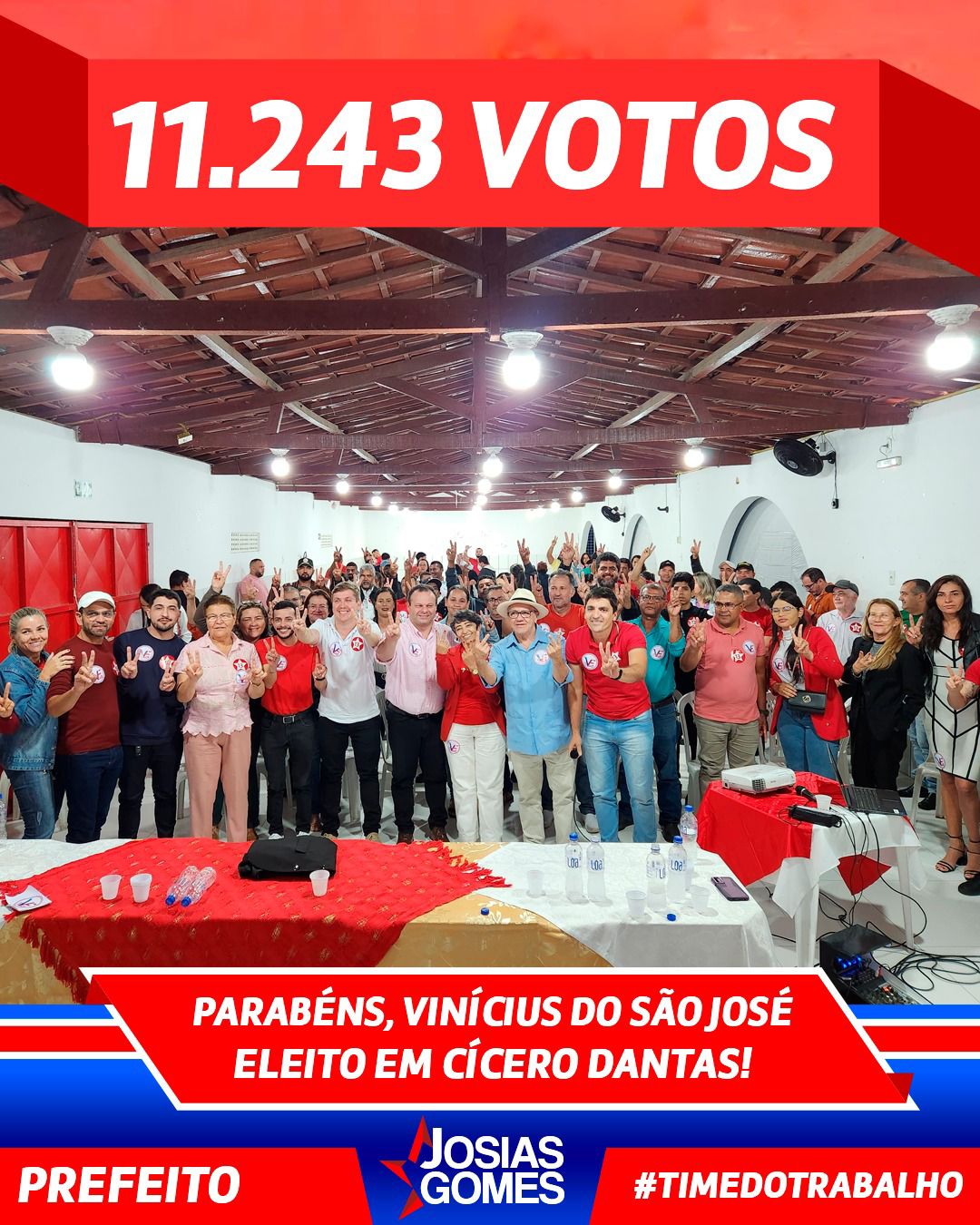 Cícero Dantas Mostrou A Força Do Povo Nas Urnas. Vinicius Do São José Prefeito!