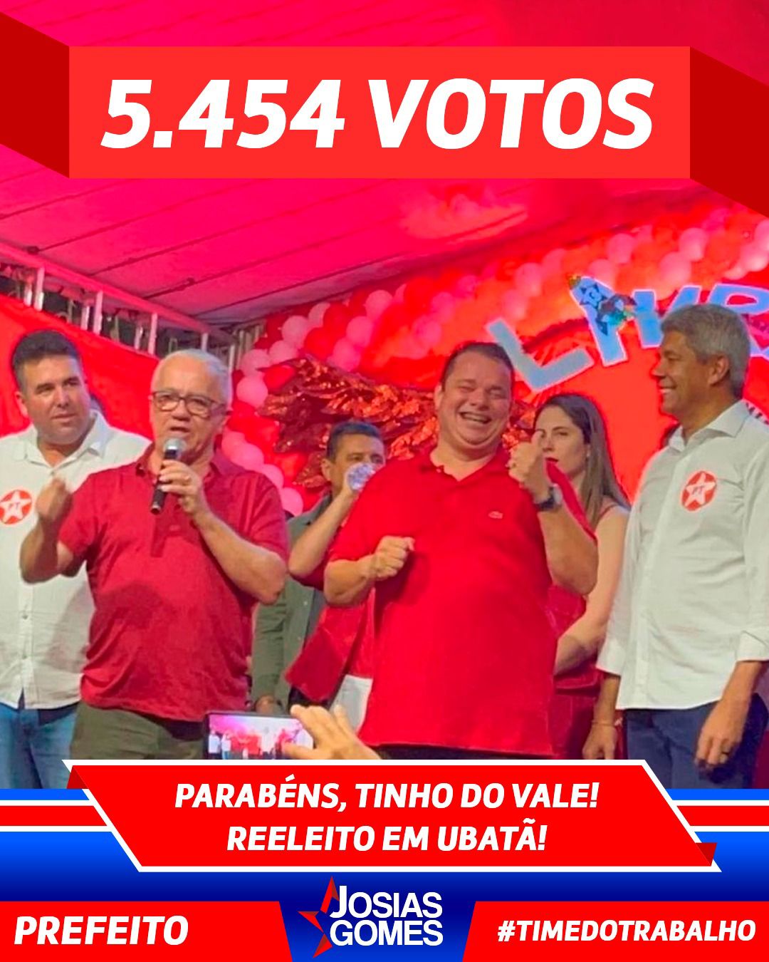 Ubatã Está Livre Para Seguir Em Frente! É 13! Tinho Prefeito E Lidijones Vice