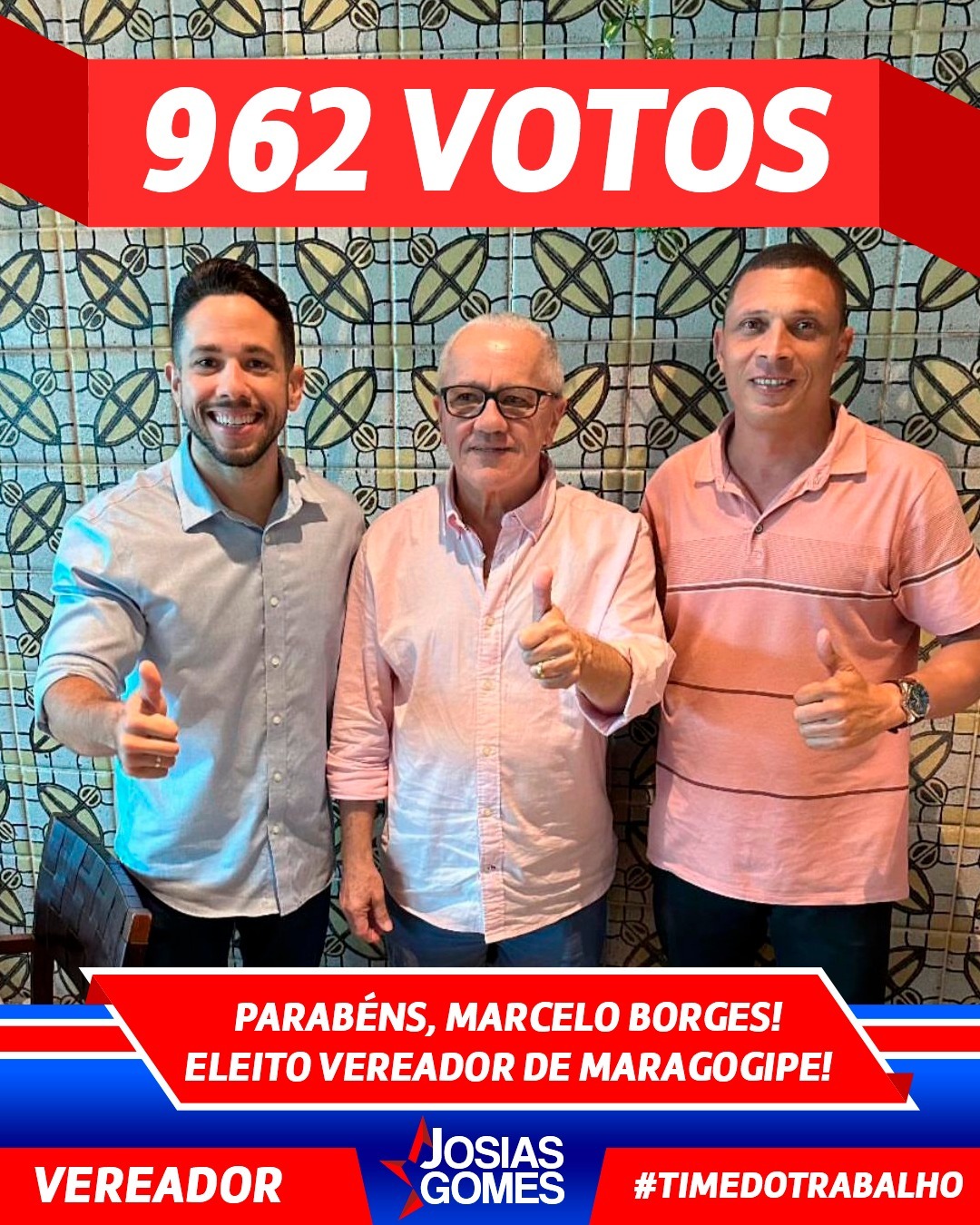 Parabéns, Marcelo Borges! Eleito Vereador De Maragogipe Com 962 Votos De Confiança