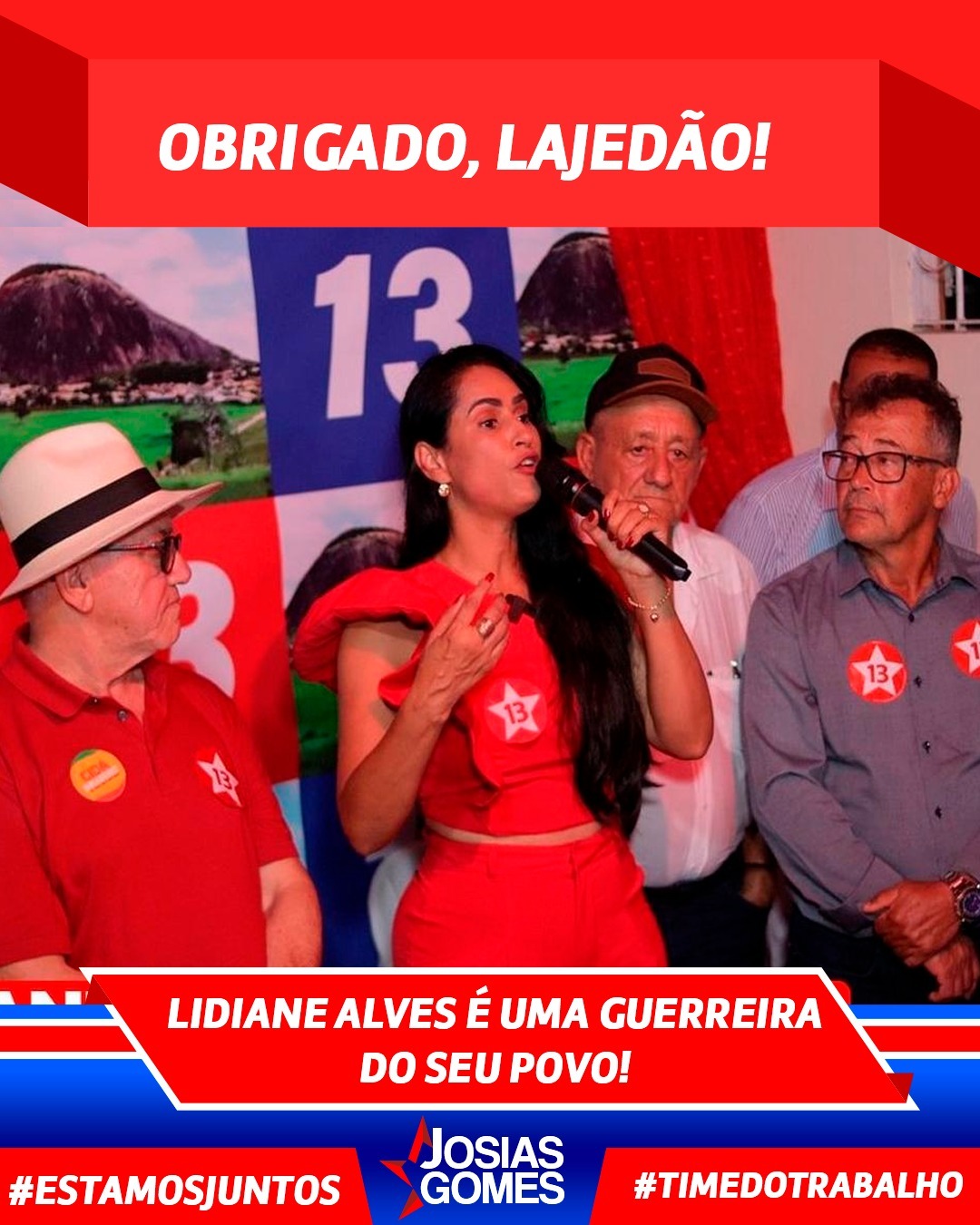 Lidiane é A Guerreira Do PT Em Lajedão!