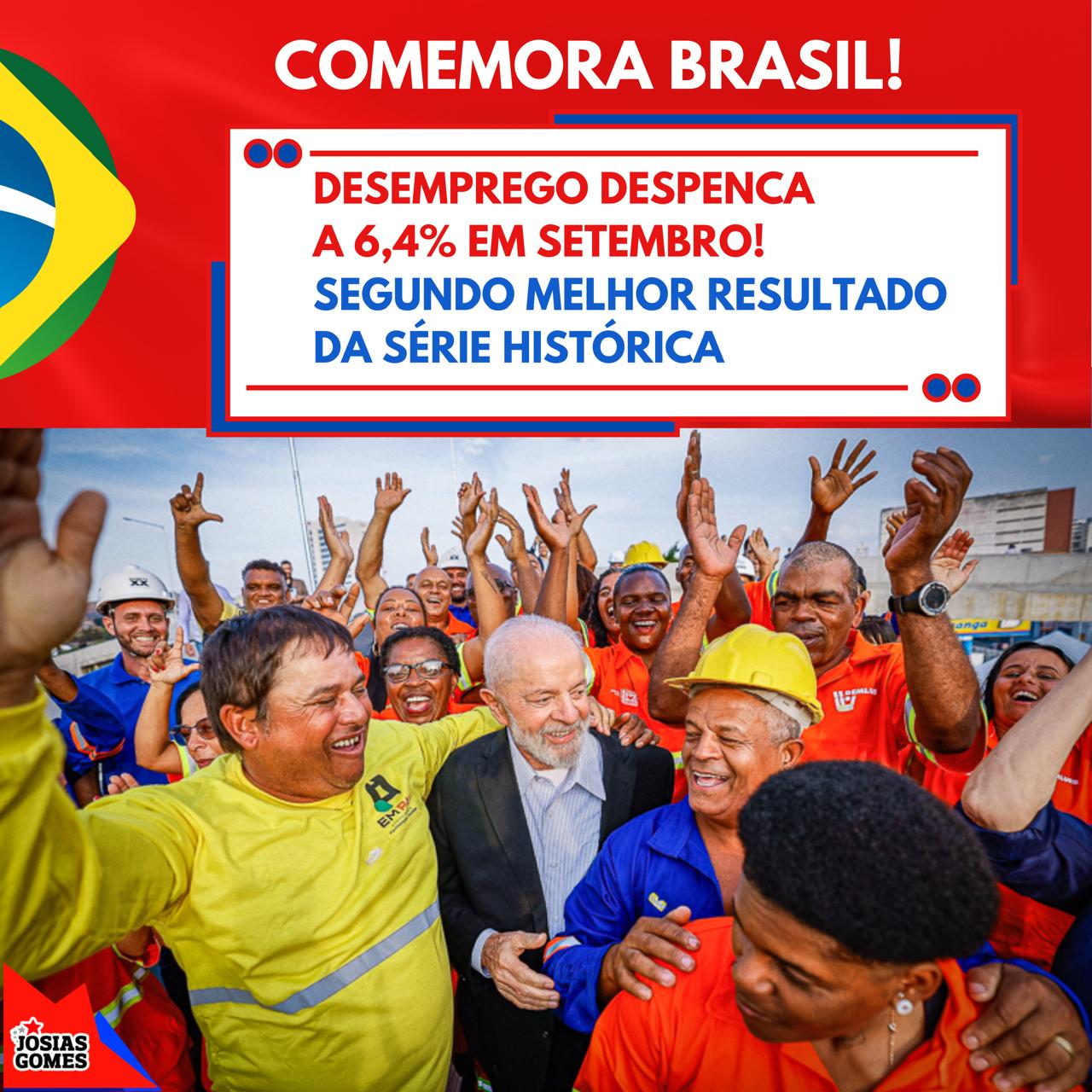 Brasil No Rumo Certo: Desemprego Despenca Para 6,4% Em Setembro!