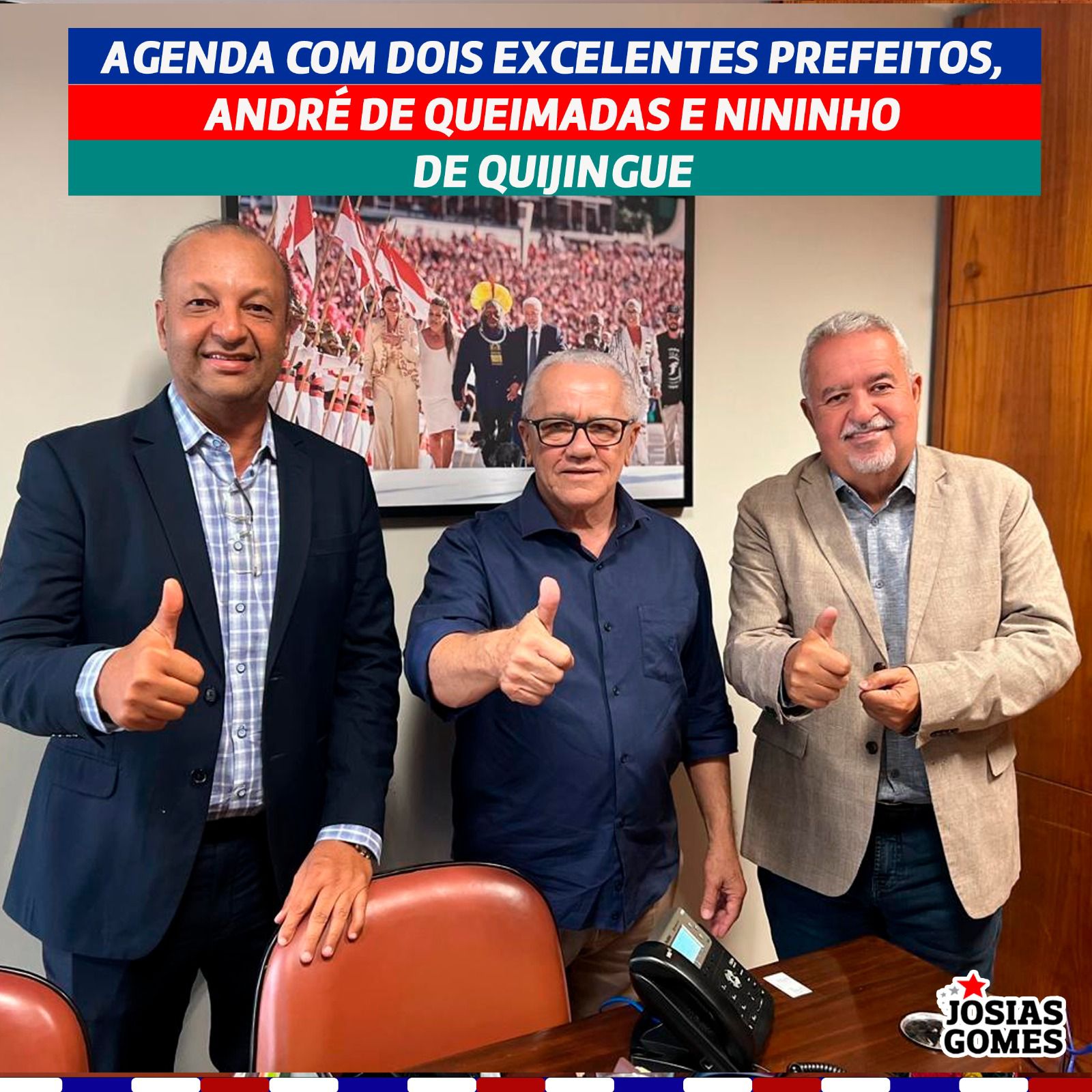 Reunião Com Os Prefeitos André Andrade De Queimadas E Nininho Góis De Quijingue