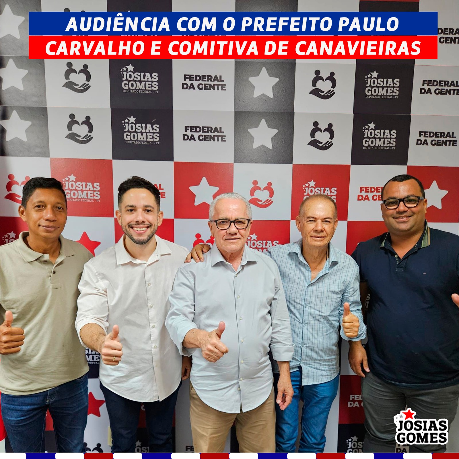 Audiência Com O Prefeito Paulo Carvalho E Comitiva De Canavieiras