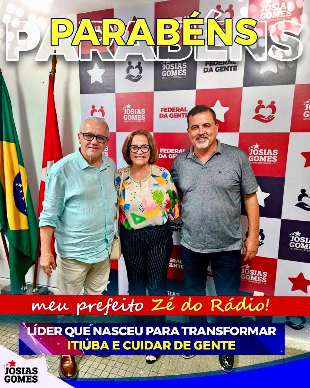 Parabéns, Prefeito Zé Do Rádio!