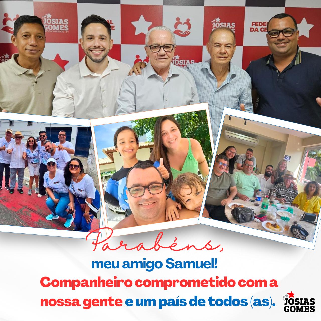 Parabéns, Companheiro Samuel!