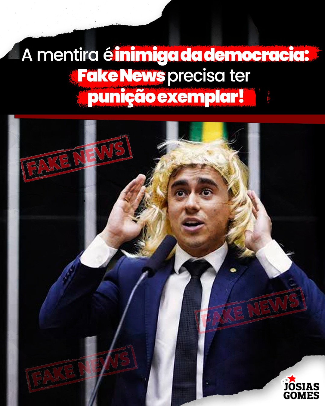 A Mentira é Inimiga Da Democracia! Fake News Deve Ser Encarada Como Crime Gravíssimo! A Mentira Corrompe, Destrói, Mata!