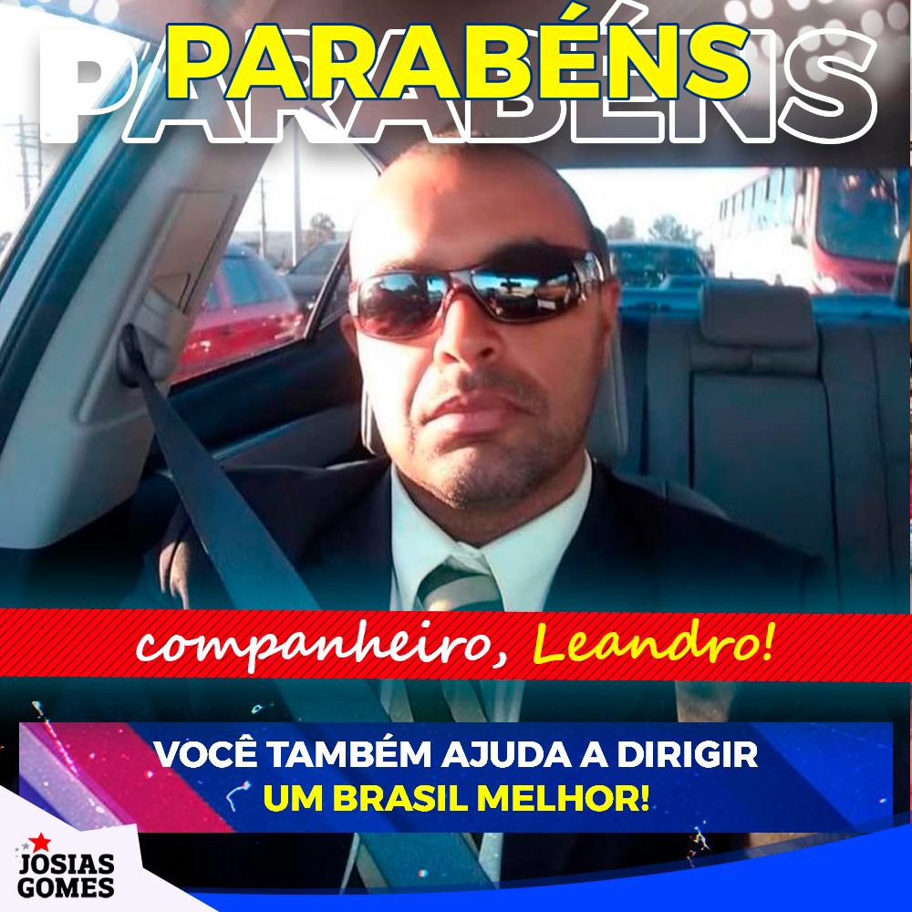 Parabéns, Companheiro Leandro!