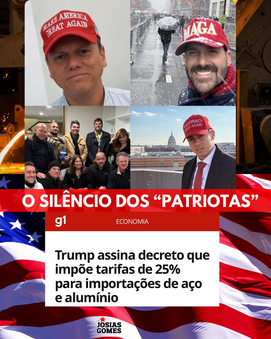 Bolsonaristas Silenciam Diante Do Tarifaço Do Trump No Aço Brasileiro