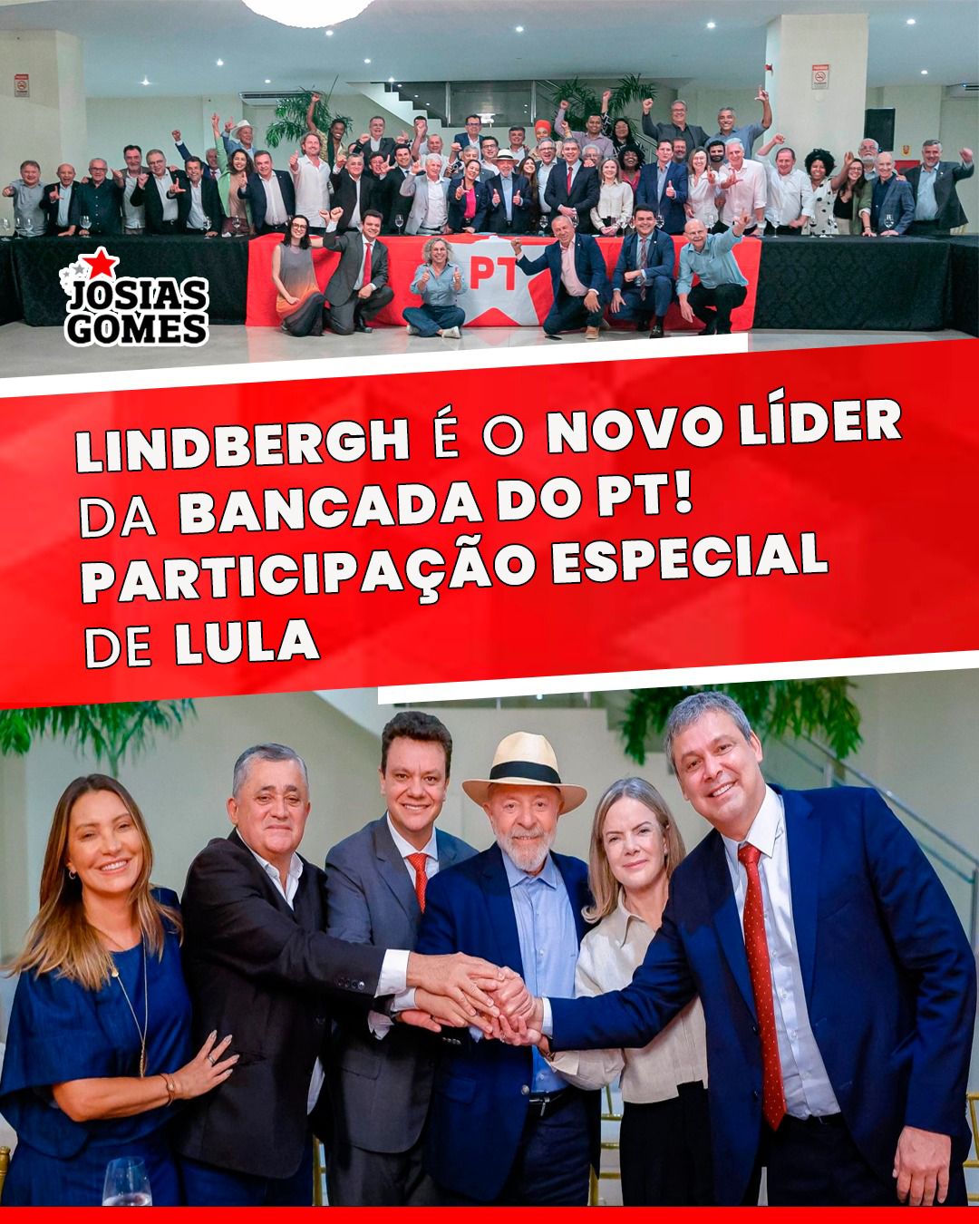 Bancada Do PT Na Câmara E Presidente Lula: Vamos Brasil!