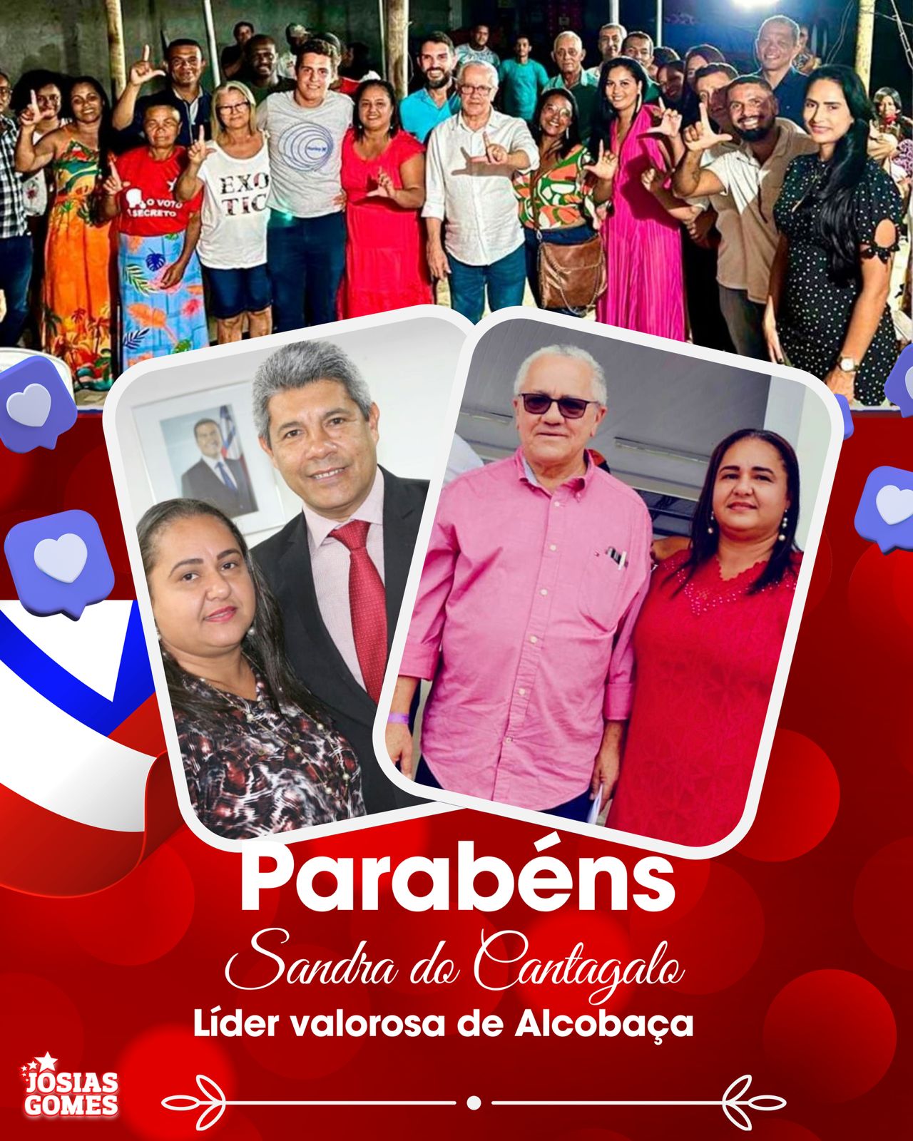 Parabéns, Companheira Sandra Do Cantogalo