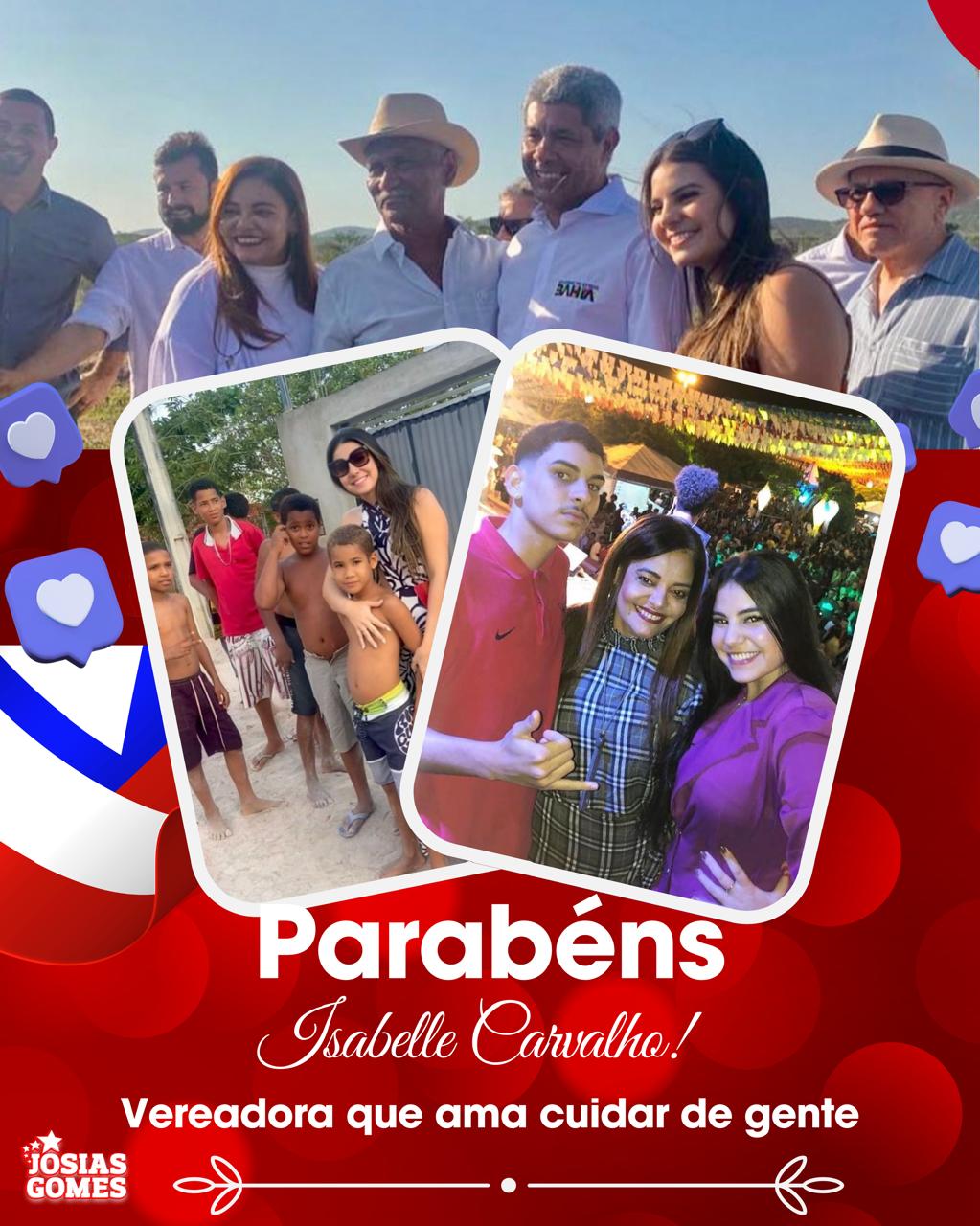 Parabéns, Vereadora Isabelle Carvalho!