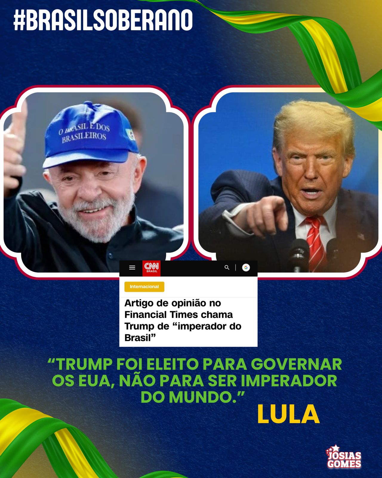 “Trump Foi Eleito Para Governar Os EUA, Não Para Ser O Imperador Do Mundo.” – LULA