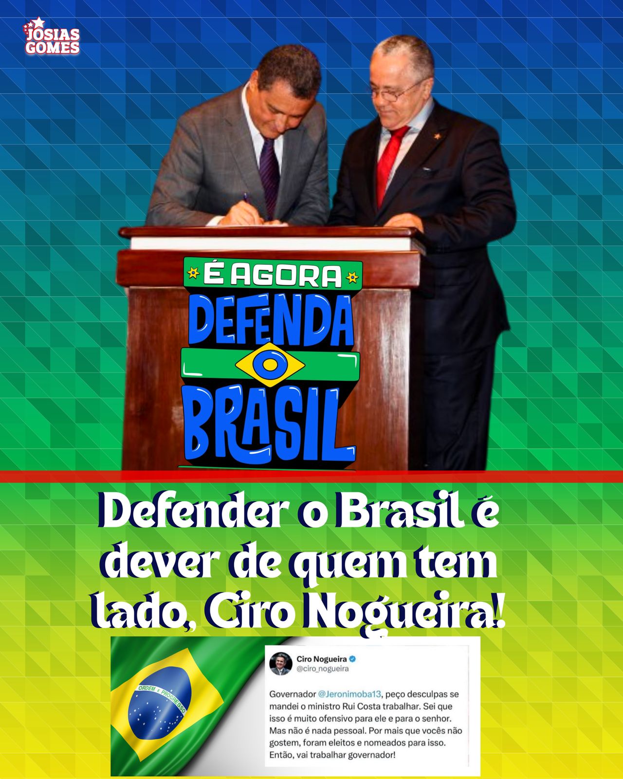 Defender O Brasil é Dever De Quem Tem Lado