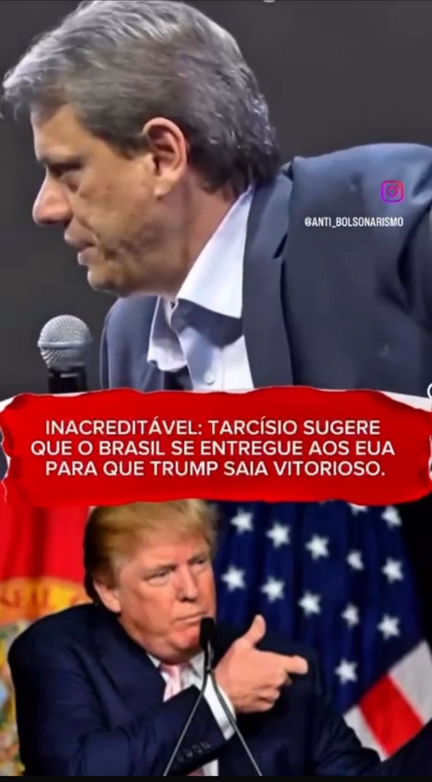 Tarcísio De Freitas Quer Vitória De Trump Contra O Brasil. Entreguista!