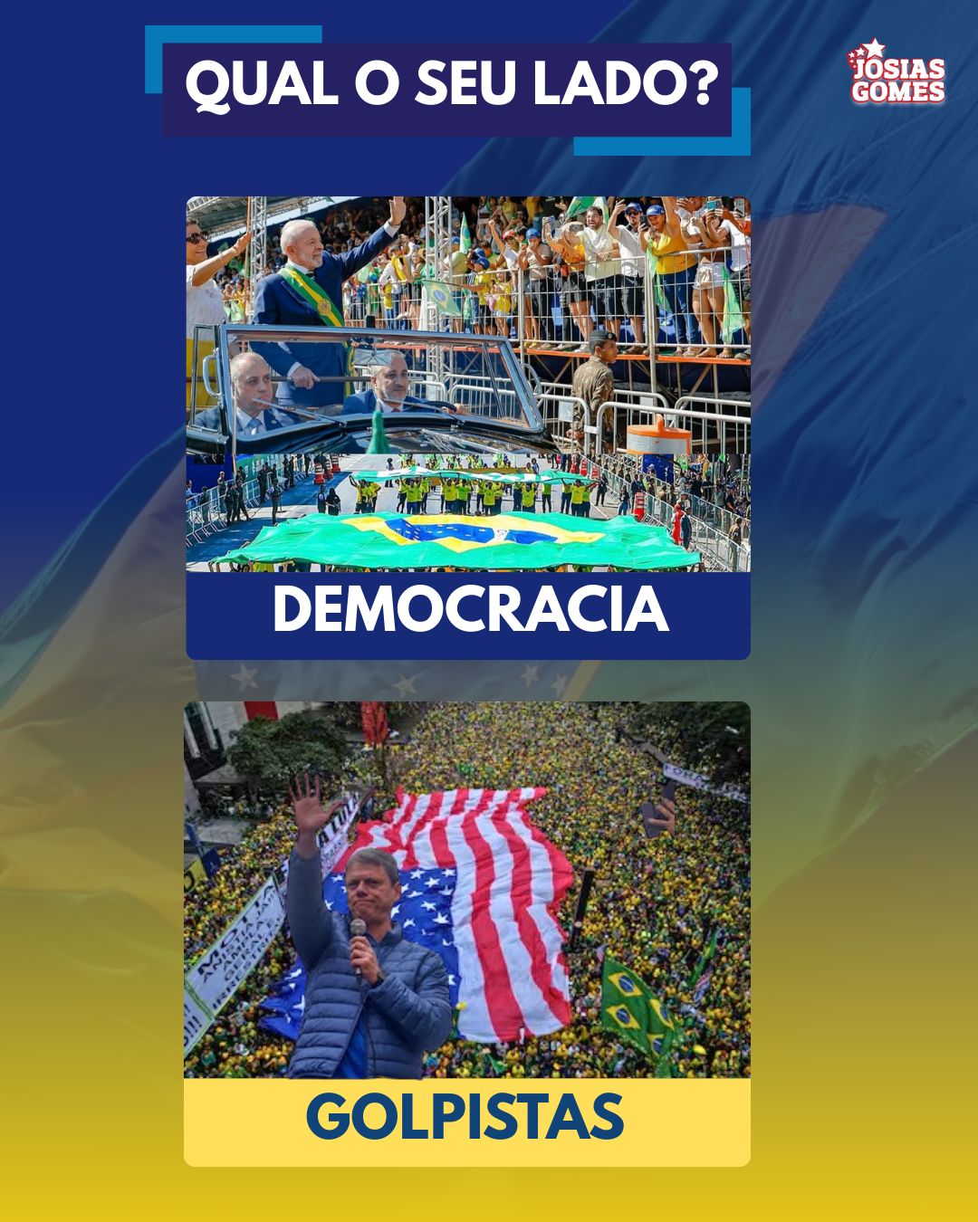 Defender A Soberania é Defender O Brasil. Democracia SEMPRE!