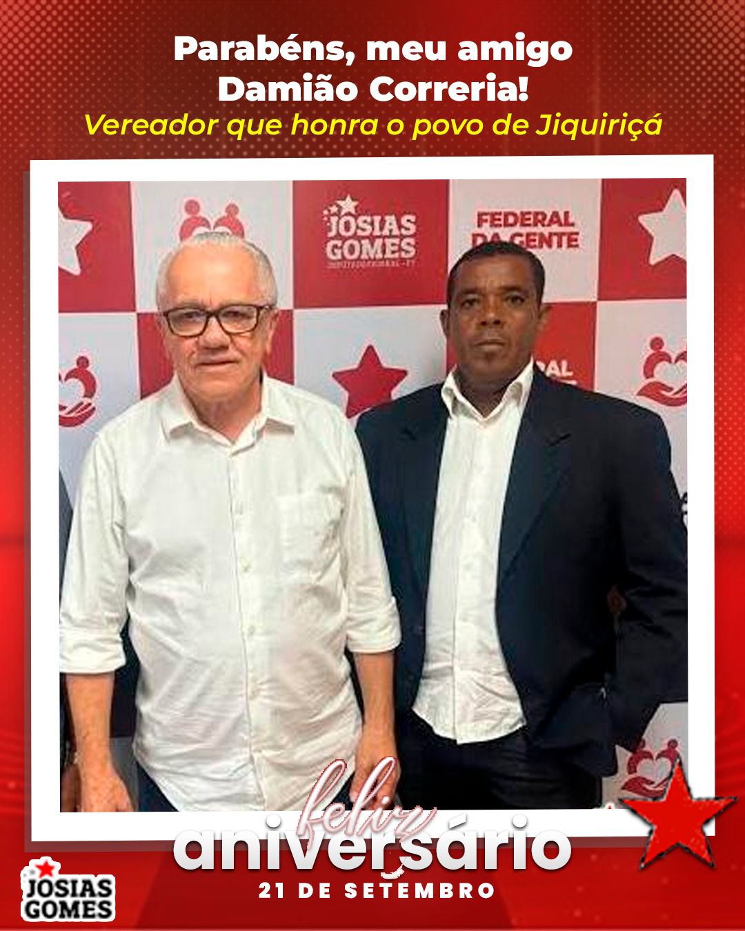 Parabéns, Vereador Damião Correia!
